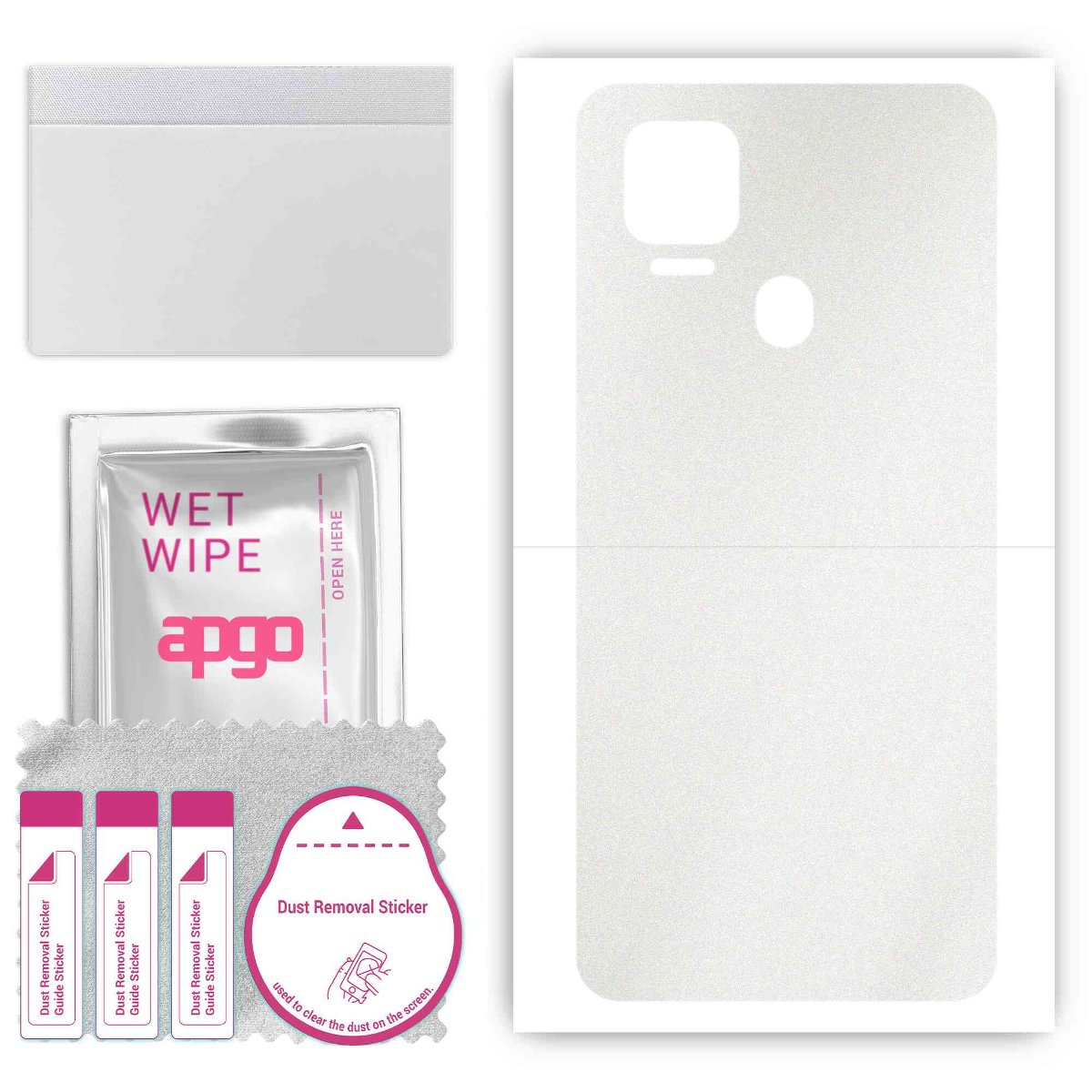 Folia naklejka skórka strukturalna na TYŁ do ZTE Blade V2020 -  Matowa Przezroczysta Winylowa - apgo SKINS