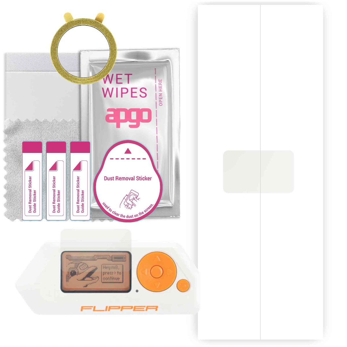 1x Folia hydrożelowa MATOWA do Flipper Zero - apgo Smartwatch Hydrogel MATTE Protection Ochrona na ekran smartwatcha