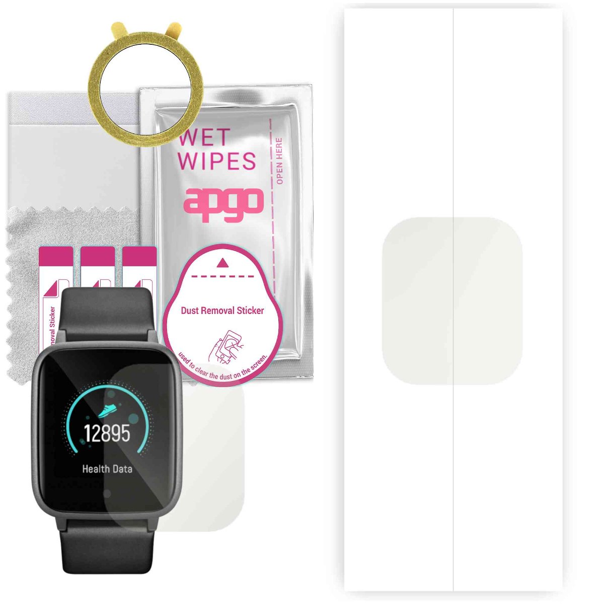 1x Folia hydrożelowa MATOWA do Acme SW104 - apgo Smartwatch Hydrogel MATTE Protection Ochrona na ekran smartwatcha