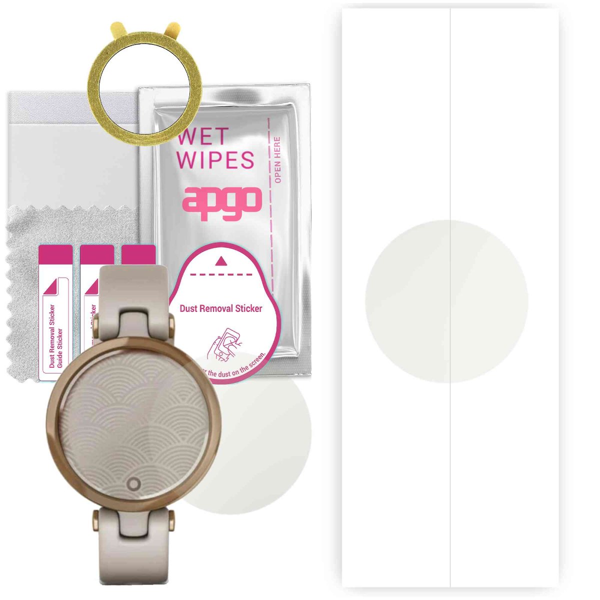 1x Folia hydrożelowa MATOWA do Garmin Lily - apgo Smartwatch Hydrogel MATTE Protection Ochrona na ekran smartwatcha