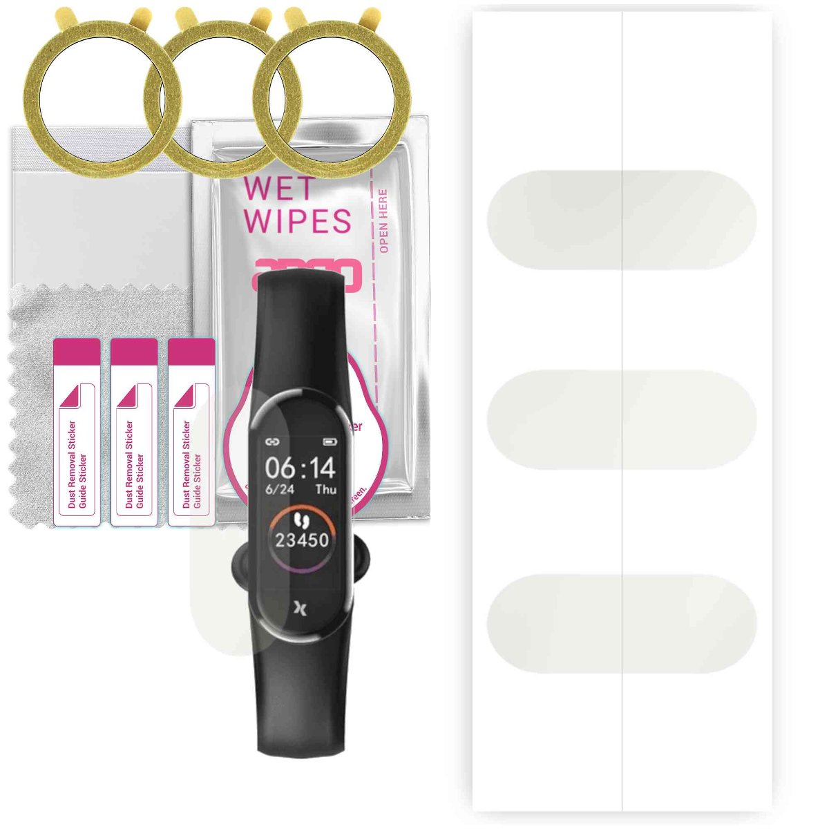 3x Folia hydrożelowa MATOWA do Maxcom FW20 Soft - apgo Smartwatch Hydrogel MATTE Protection Ochrona na ekran smartwatcha