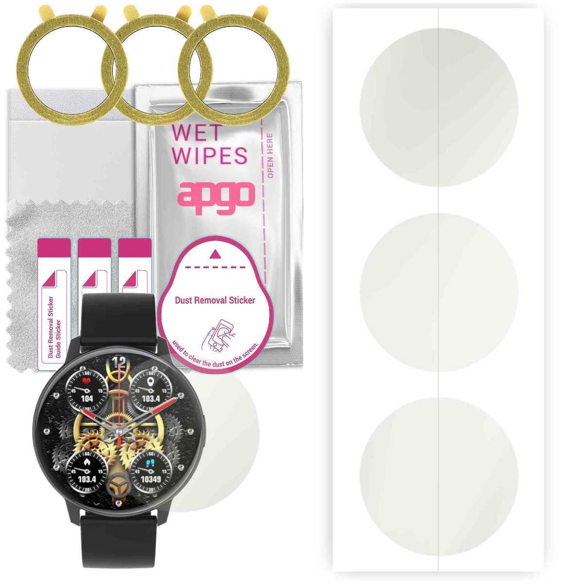 3x Folia hydrożelowa MATOWA do Colmi i31 - apgo Smartwatch Hydrogel MATTE Protection Ochrona na ekran smartwatcha