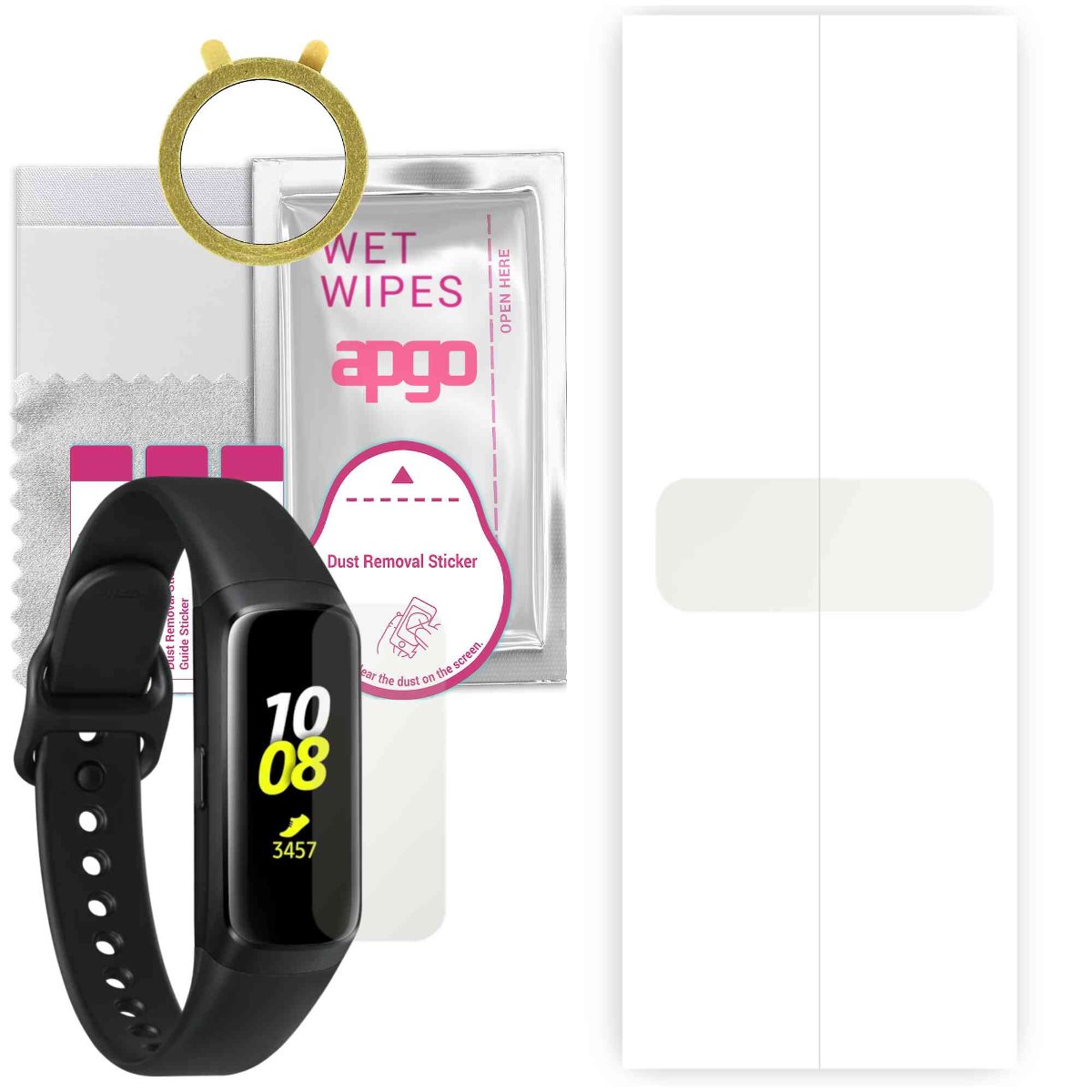 1x Folia hydrożelowa MATOWA do Samsunf Galaxy Fit E - apgo Smartwatch Hydrogel MATTE Protection Ochrona na ekran smartwatcha