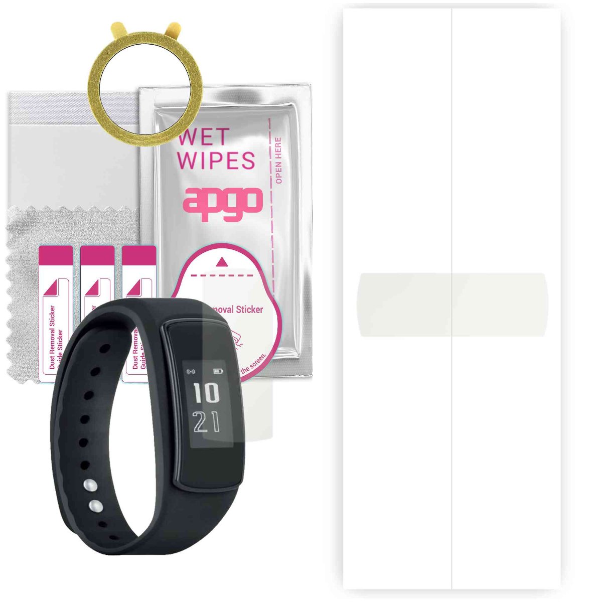 1x Folia hydrożelowa MATOWA do Forever SB-400 - apgo Smartwatch Hydrogel MATTE Protection Ochrona na ekran smartwatcha