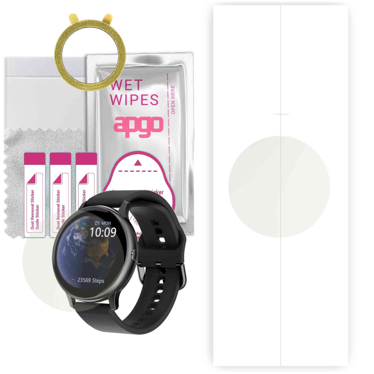 1x Folia hydrożelowa MATOWA do Garett Women Nova - apgo Smartwatch Hydrogel MATTE Protection Ochrona na ekran smartwatcha