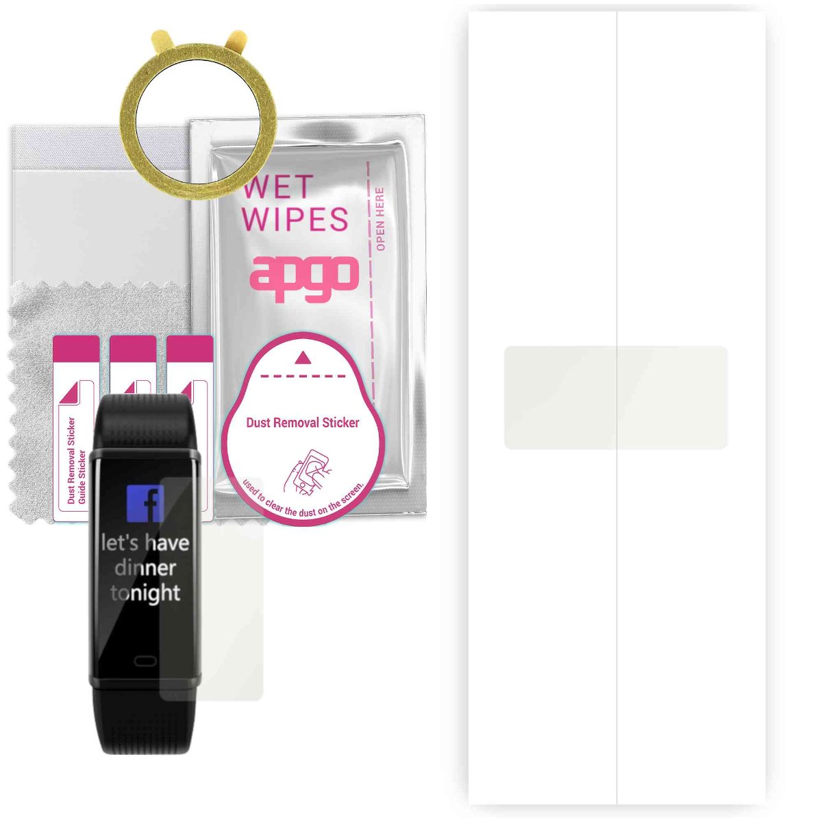 1x Folia hydrożelowa MATOWA do Acme ACT307 - apgo Smartwatch Hydrogel MATTE Protection Ochrona na ekran smartwatcha