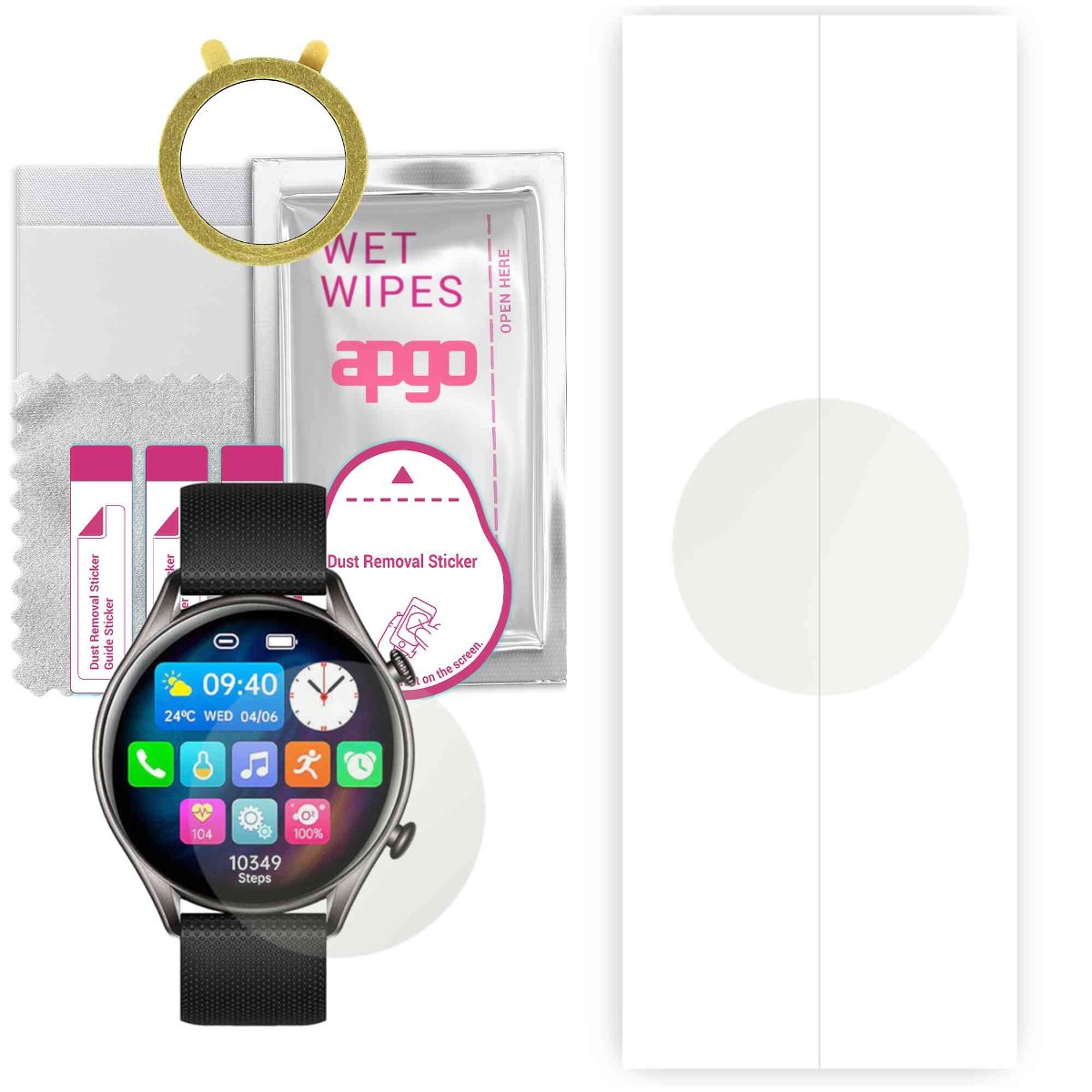 1x Folia hydrożelowa MATOWA do Colmi I20 - apgo Smartwatch Hydrogel MATTE Protection Ochrona na ekran smartwatcha