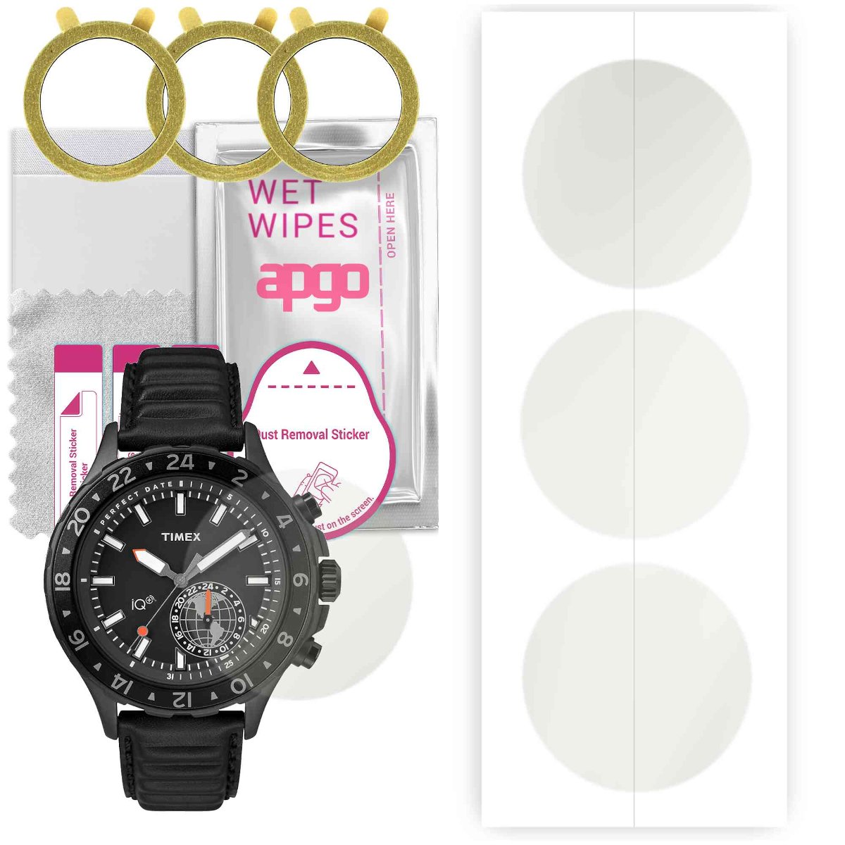 3x Folia hydrożelowa MATOWA do Timex Move Multi-Time - apgo Smartwatch Hydrogel MATTE Protection Ochrona na ekran smartwatcha
