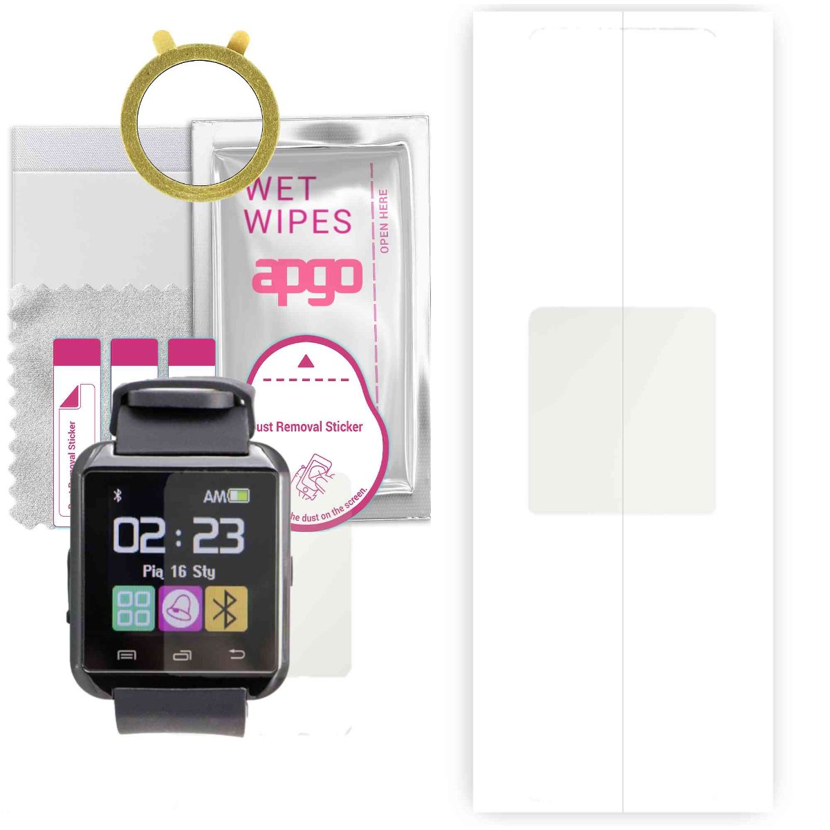 1x Folia hydrożelowa MATOWA do Garett Smart - apgo Smartwatch Hydrogel MATTE Protection Ochrona na ekran smartwatcha