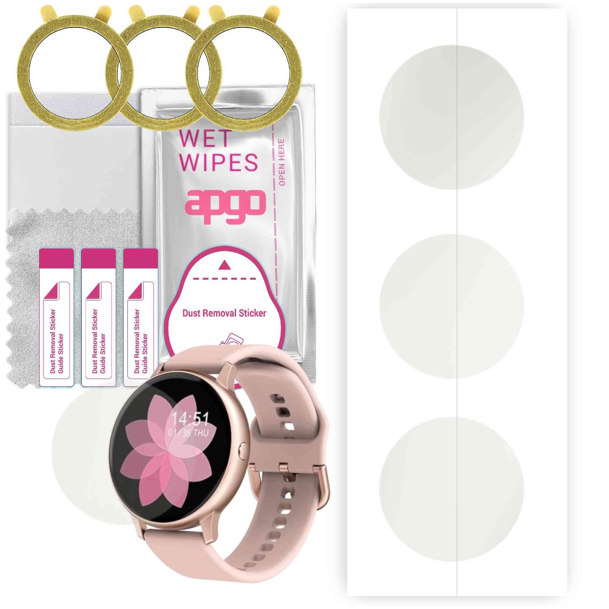 3x Folia hydrożelowa MATOWA do Smartwatch AW88 Pro DT88 Pro - apgo Smartwatch Hydrogel MATTE Protection Ochrona na ekran smartwatcha