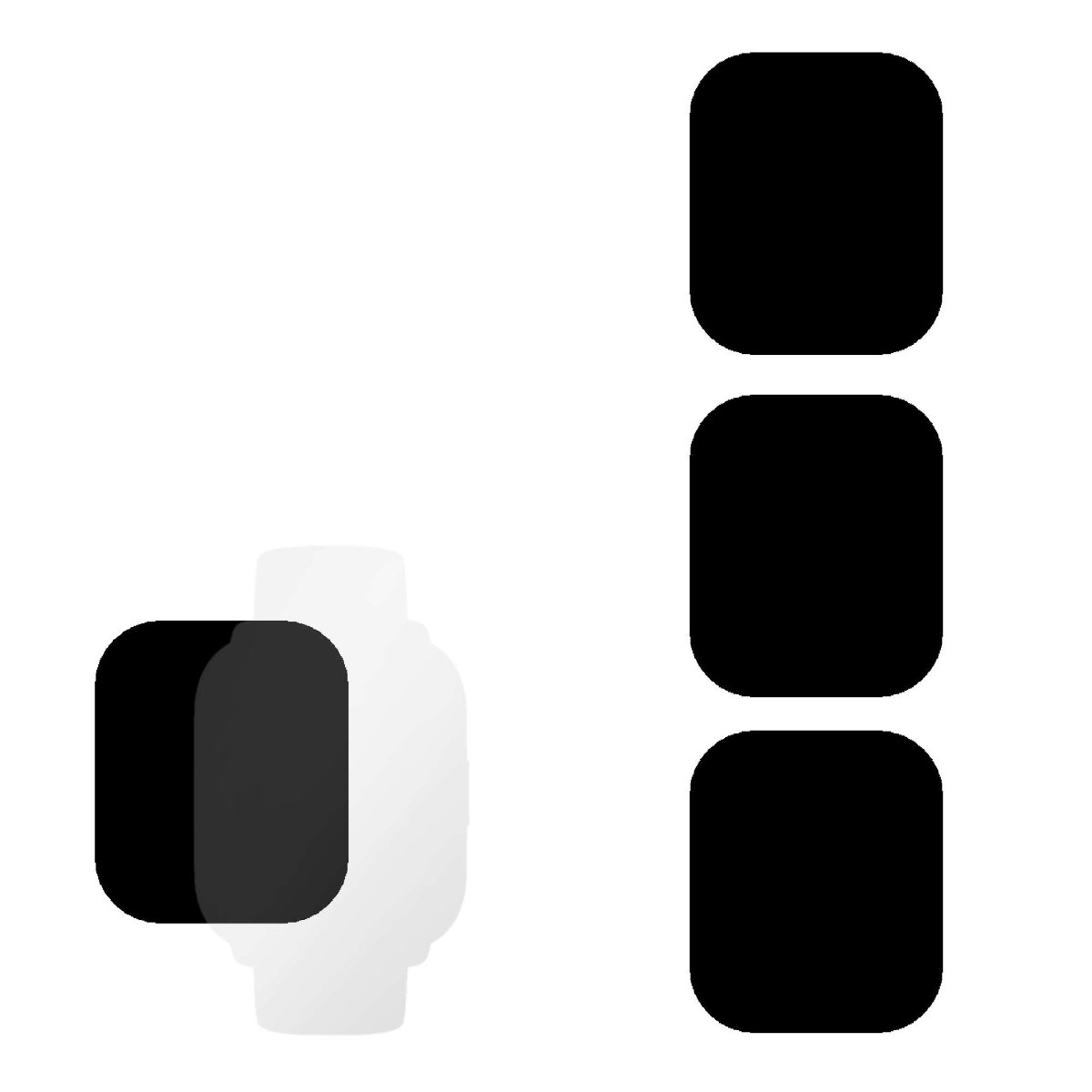 3x Folia hydrożelowa do Amazfit Active - apgo Smartwatch Hydrogel Protection Ochrona na ekran smartwatcha