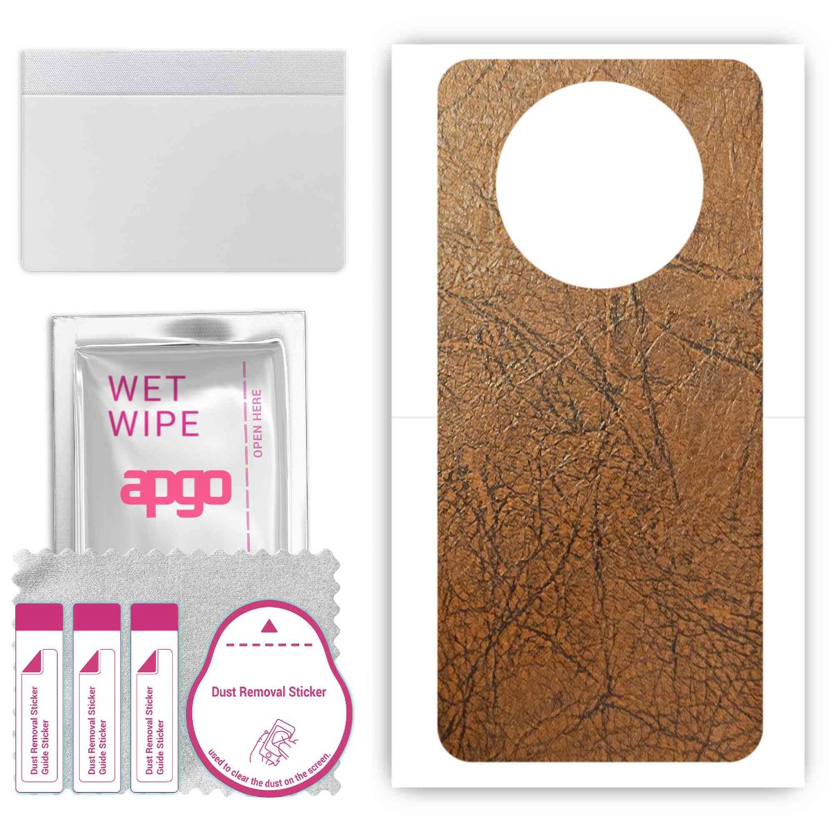 Folia naklejka skórka strukturalna na TYŁ do ZTE Voyage 41 -  Skóra Vintage - apgo SKINS