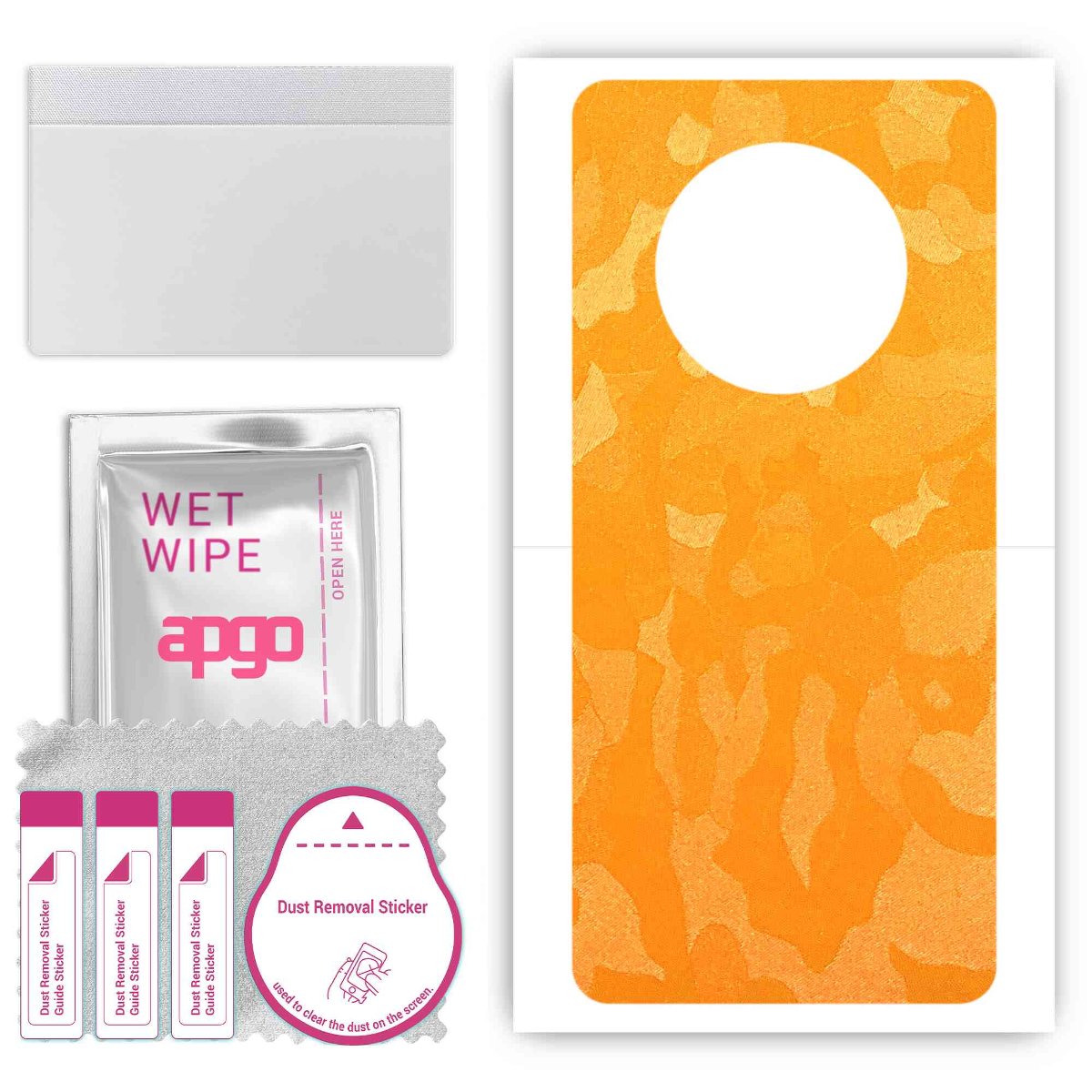 Folia naklejka skórka strukturalna na TYŁ do Huawei Mate 40E Pro -  Moro | Camo Żółty - apgo SKINS