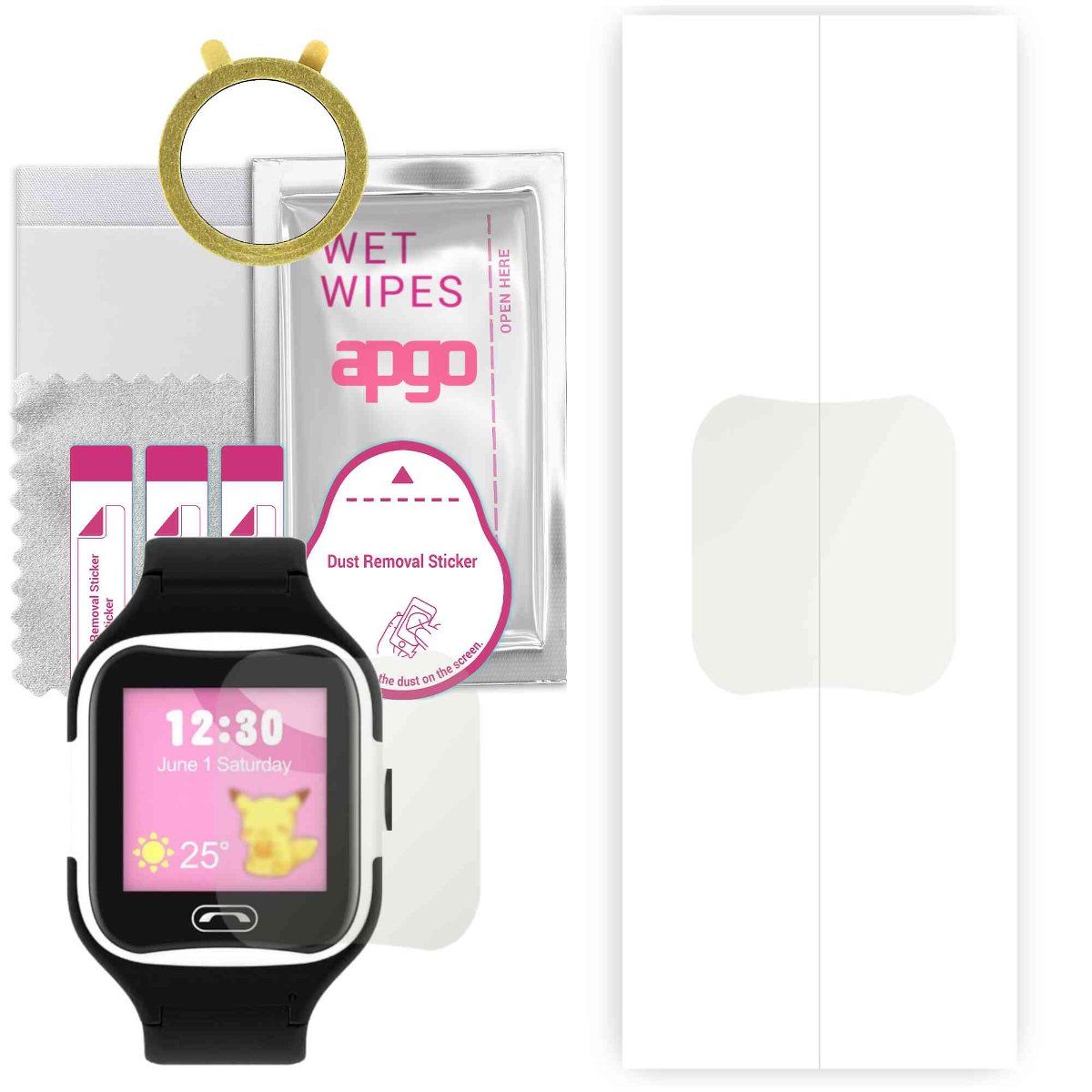 1x Folia hydrożelowa MATOWA do Kids Pacific08 - apgo Smartwatch Hydrogel MATTE Protection Ochrona na ekran smartwatcha