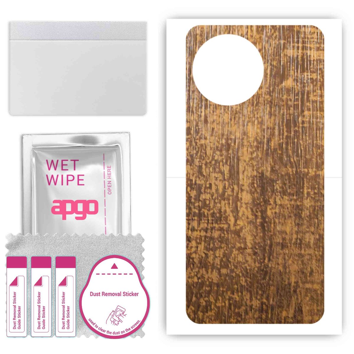 Folia naklejka skórka strukturalna na TYŁ do Realme 11 4G -  Drewno Dąb Stary - apgo SKINS