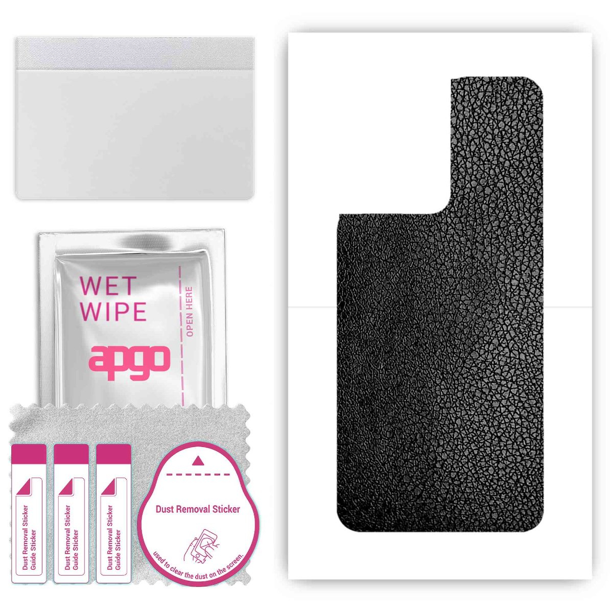 Folia naklejka skórka strukturalna na TYŁ do Oppo Reno8 5G -  Skóra Czarna - apgo SKINS