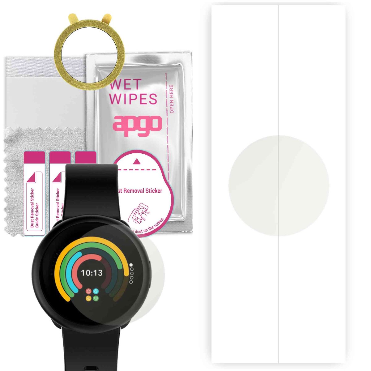 1x Folia hydrożelowa MATOWA do MyKronoz ZeRound3 Lite - apgo Smartwatch Hydrogel MATTE Protection Ochrona na ekran smartwatcha