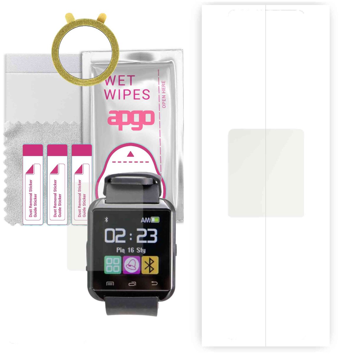 1x Folia hydrożelowa MATOWA do Garett G5 - apgo Smartwatch Hydrogel MATTE Protection Ochrona na ekran smartwatcha