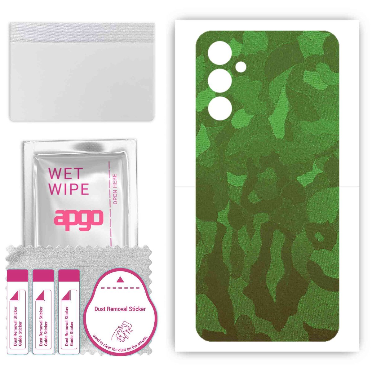 Folia naklejka skórka strukturalna na TYŁ do Samsung Galaxy A24 -  Moro | Camo Zielony - apgo SKINS