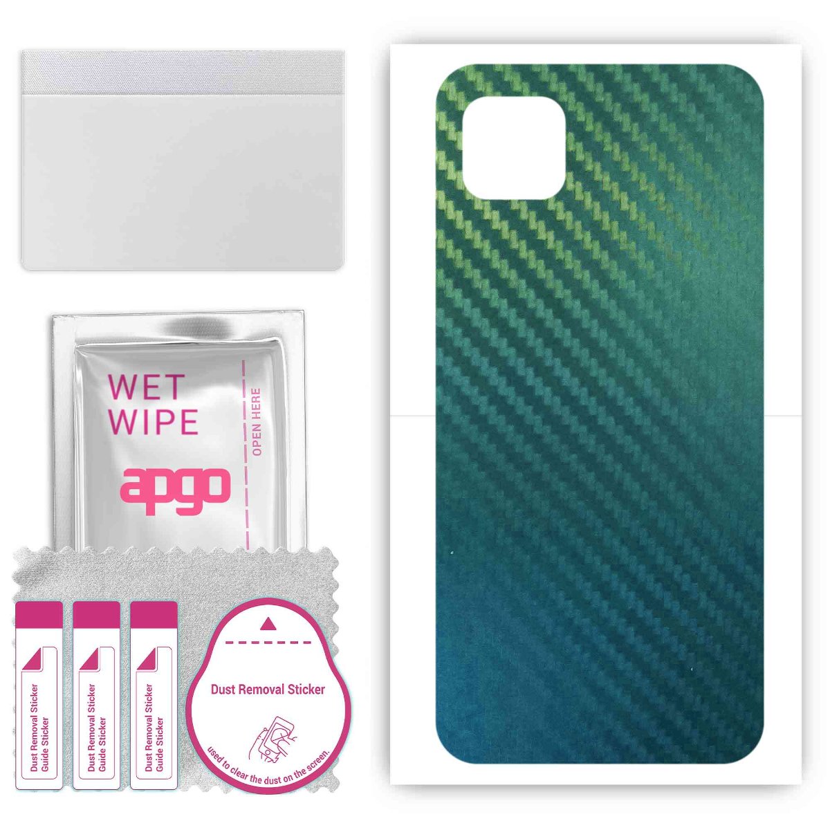 Folia naklejka skórka strukturalna na TYŁ do Oppo A16E -  Carbon Kameleon CAKA1 - apgo SKINS