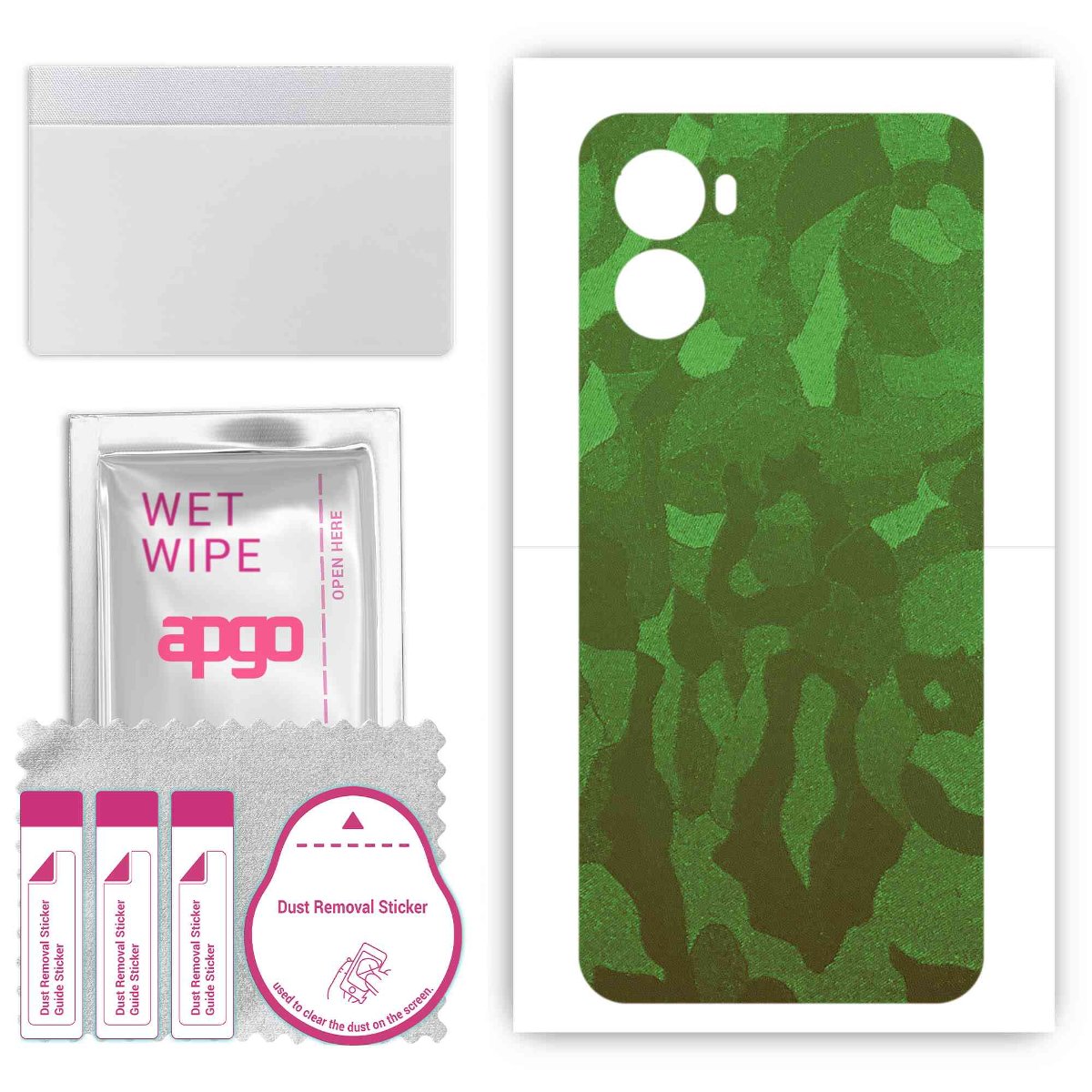 Folia naklejka skórka strukturalna na TYŁ do Umidigi G3 Max -  Moro | Camo Zielony - apgo SKINS