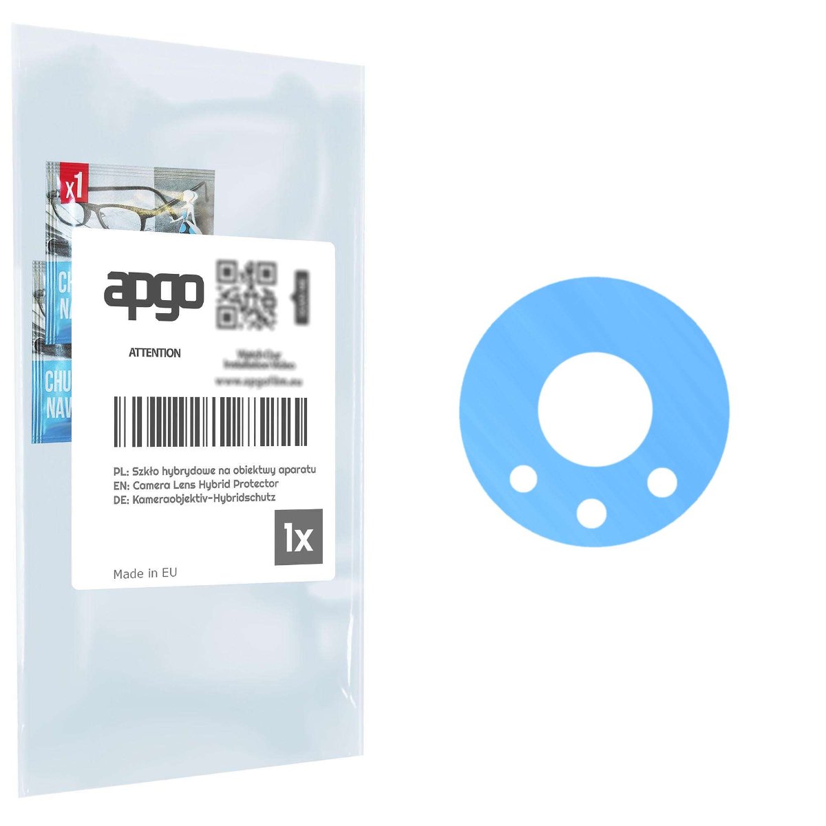 1x Szkło hybrydowe na aparat obiektyw kamerę 9H do Doogee V31GT - apgo hybrid Camera Lens Protector