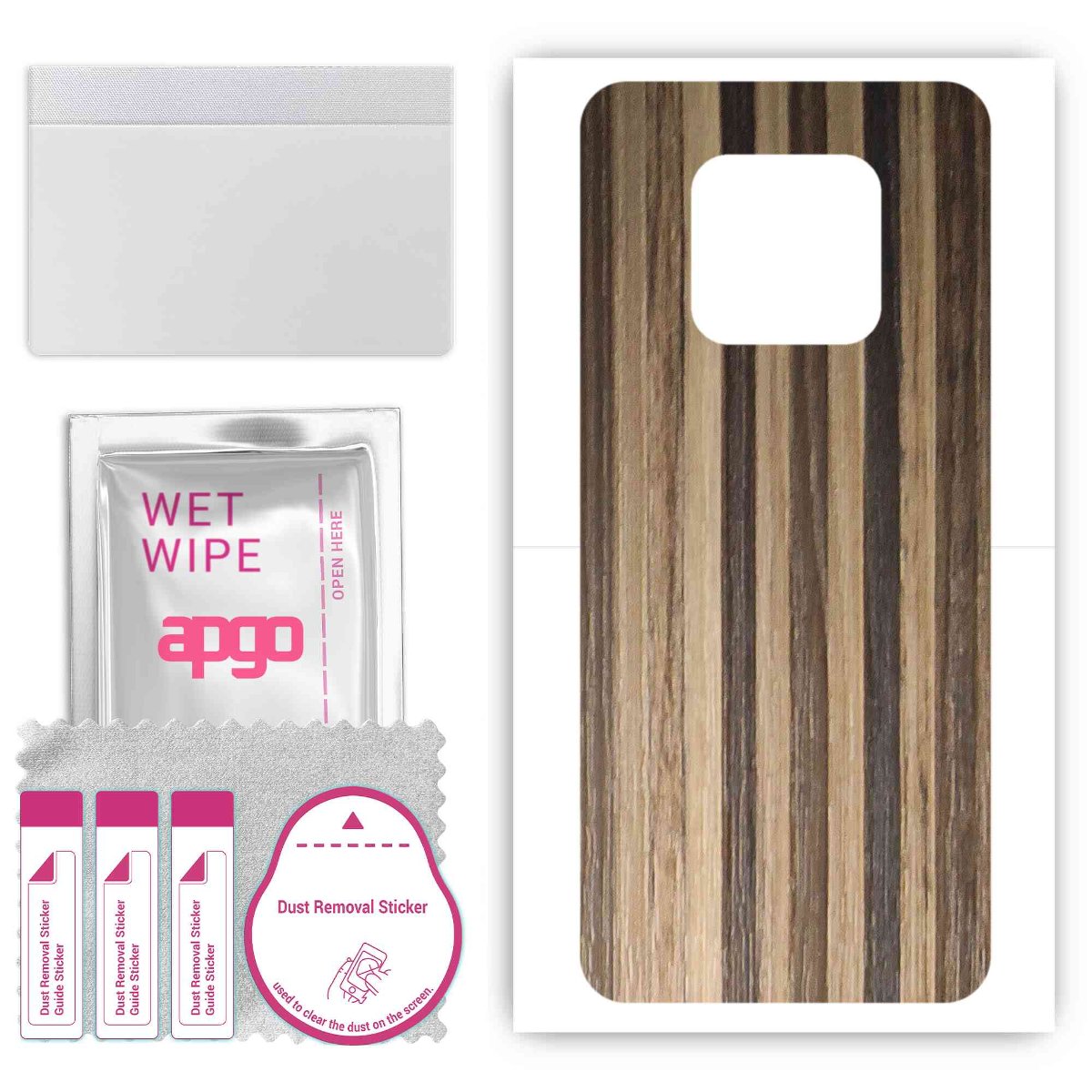 Folia naklejka skórka strukturalna na TYŁ do Tecno Camon 16 Premier -  Drewno Paski Mix - apgo SKINS