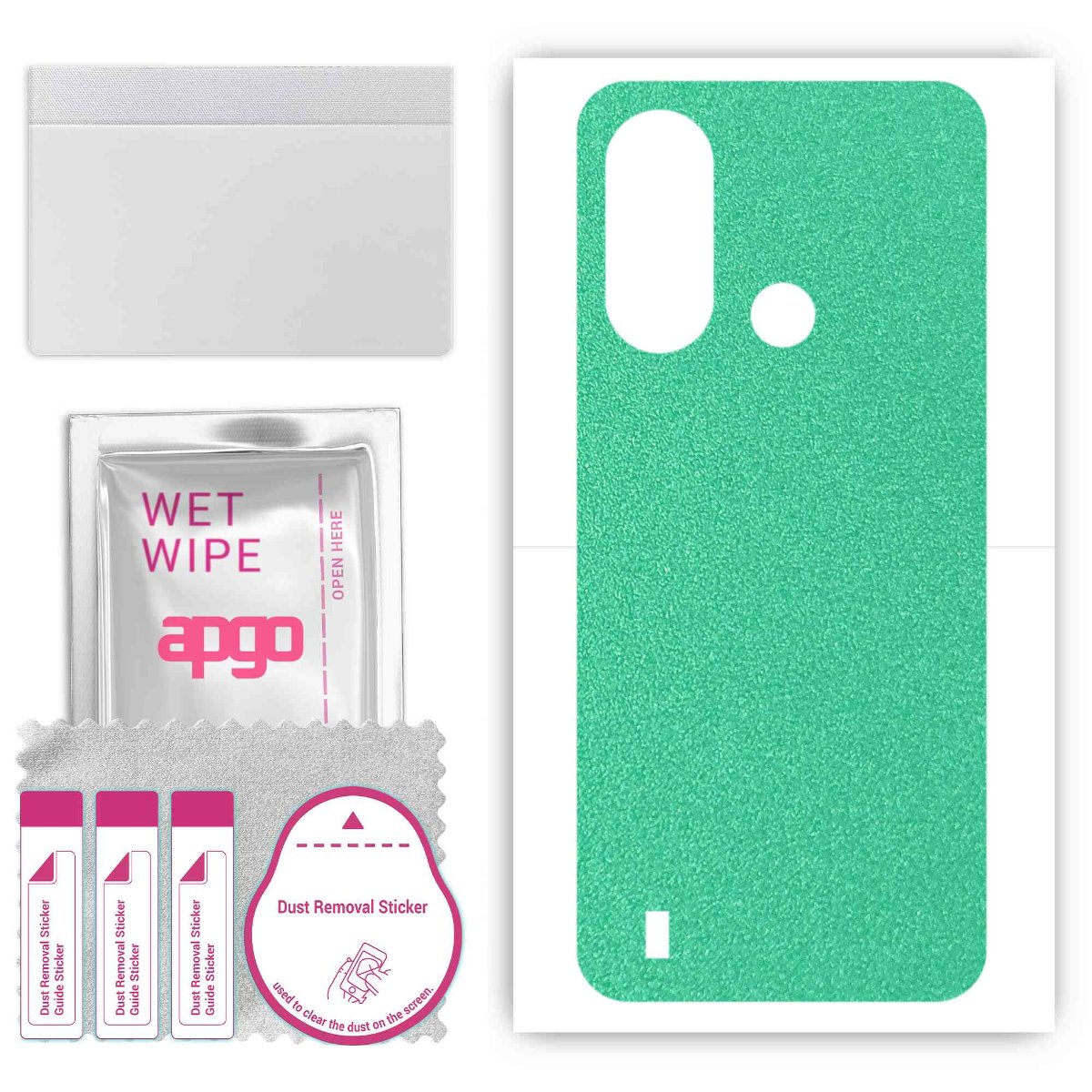 Folia naklejka skórka strukturalna na TYŁ do ZTE Blade L220 -  Seledynowy Pastel Matowy - apgo SKINS