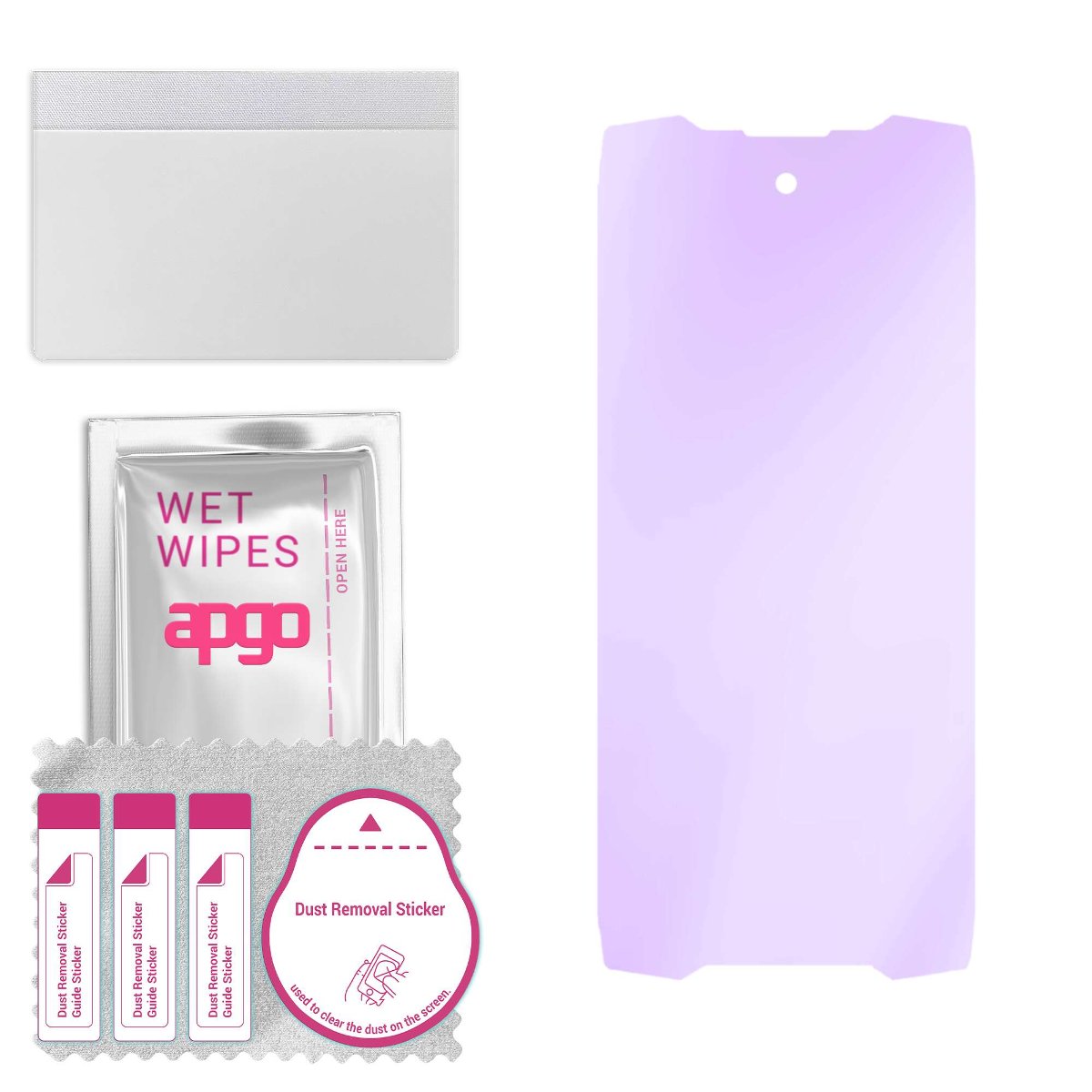 Szkło ochronne na ekran Hybrydowe 9H z filtrem ANTI-BLUE zamiennik hartowanego do Blackview BV9300 - apgo hybrid ANTI-BLUE Flexible Hybrid Glass...