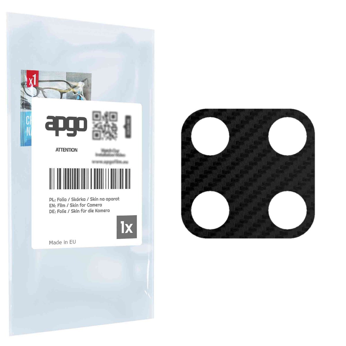 Folia naklejka skórka strukturalna na wyspę aparatu do Realme Q2i 5G RMX2200 - różne kolory na kamerę, obiektyw apgo SKINS Lens Protector