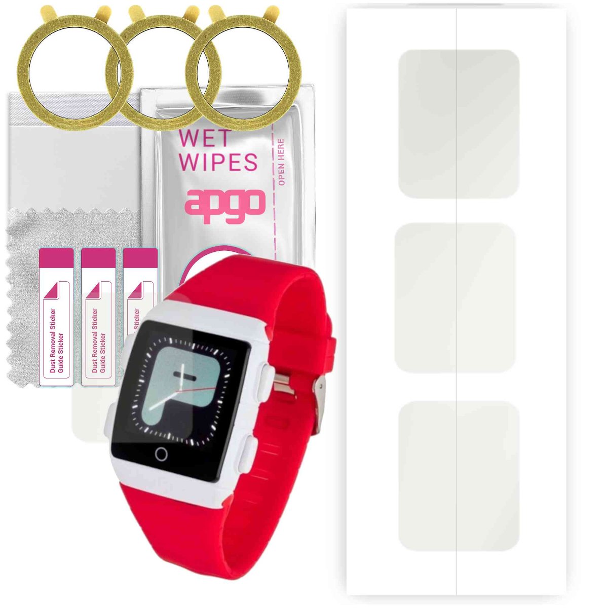 3x Folia hydrożelowa MATOWA do Garett Teen 5 - apgo Smartwatch Hydrogel MATTE Protection Ochrona na ekran smartwatcha