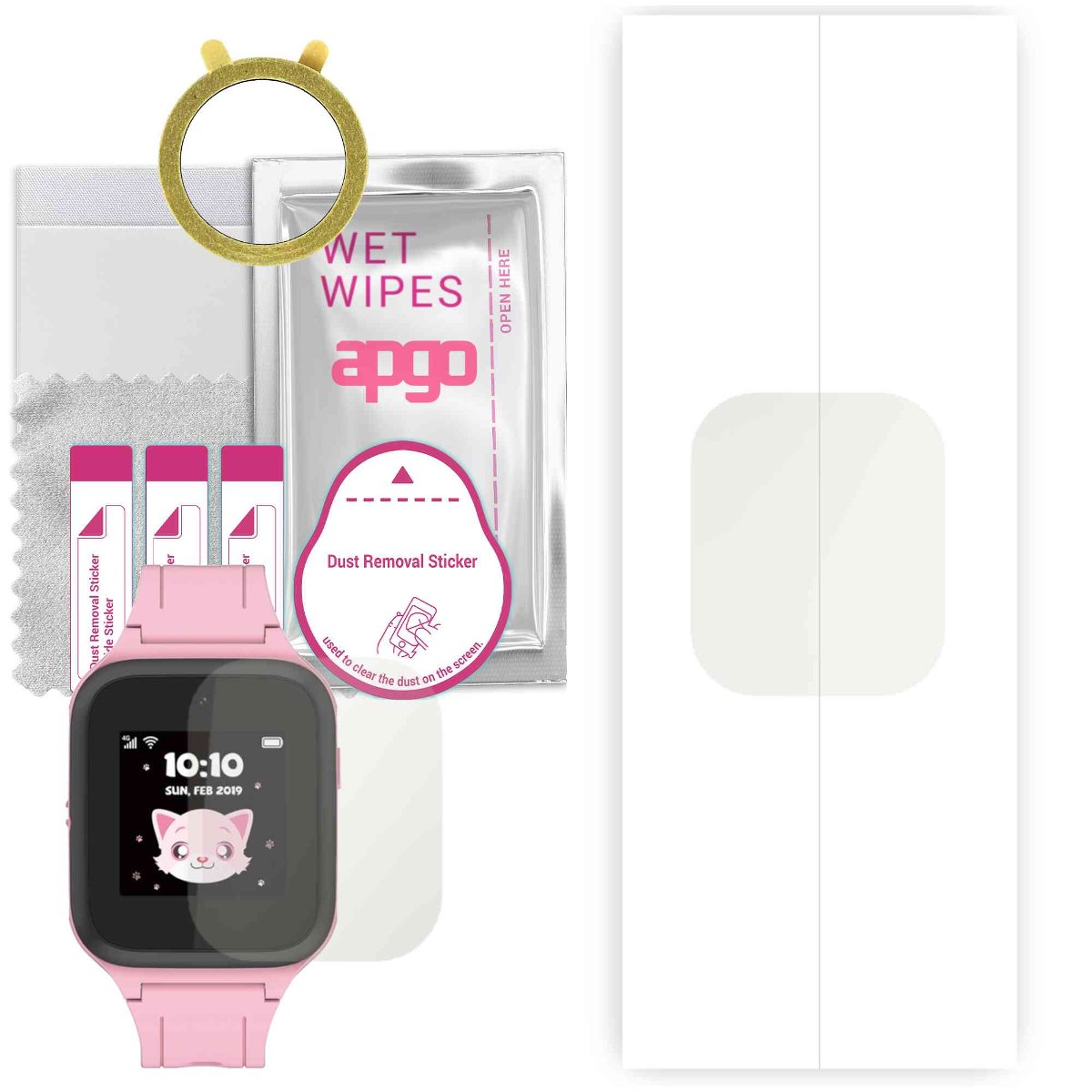 1x Folia hydrożelowa MATOWA do TCL Family Watch MT40 (dla dzieci) - apgo Smartwatch Hydrogel MATTE Protection Ochrona na ekran smartwatcha