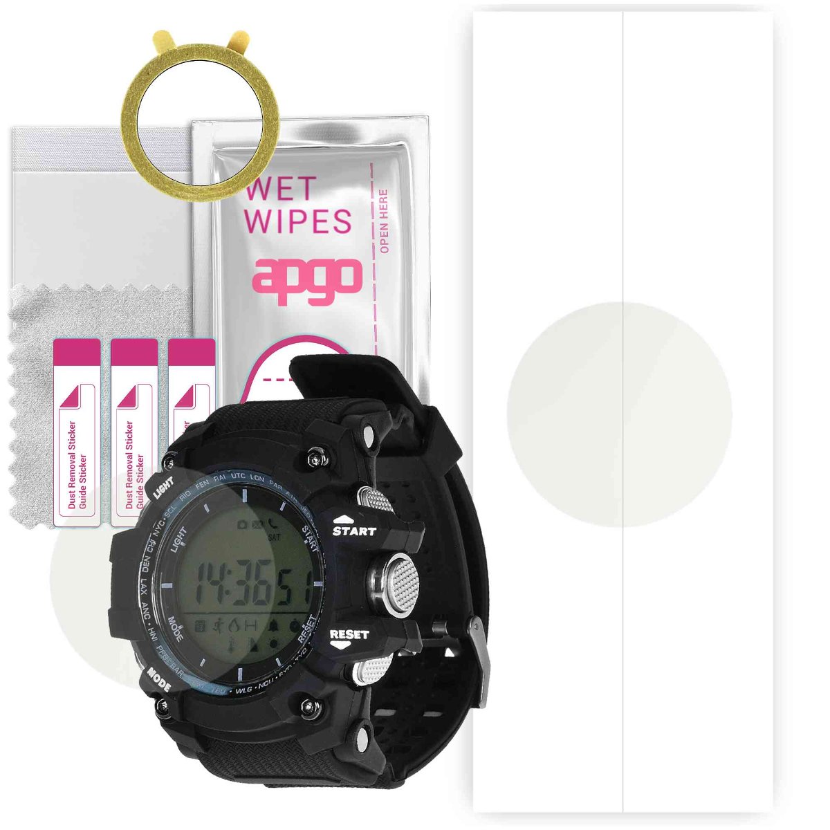 1x Folia hydrożelowa MATOWA do Garett Strong - apgo Smartwatch Hydrogel MATTE Protection Ochrona na ekran smartwatcha