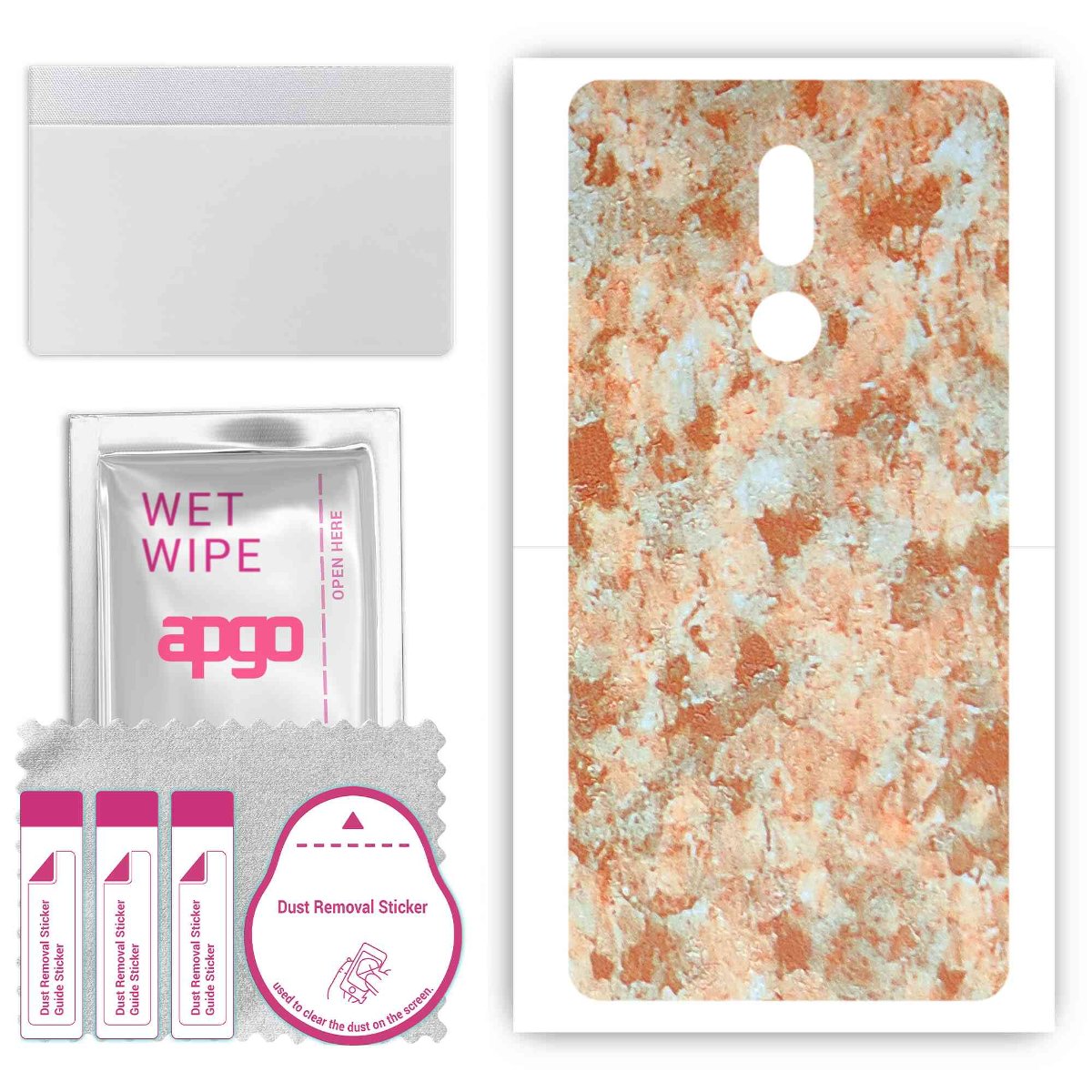 Folia naklejka skórka strukturalna na TYŁ do Nokia C3 TA-1258 -  Kamień Piaskowiec - apgo SKINS