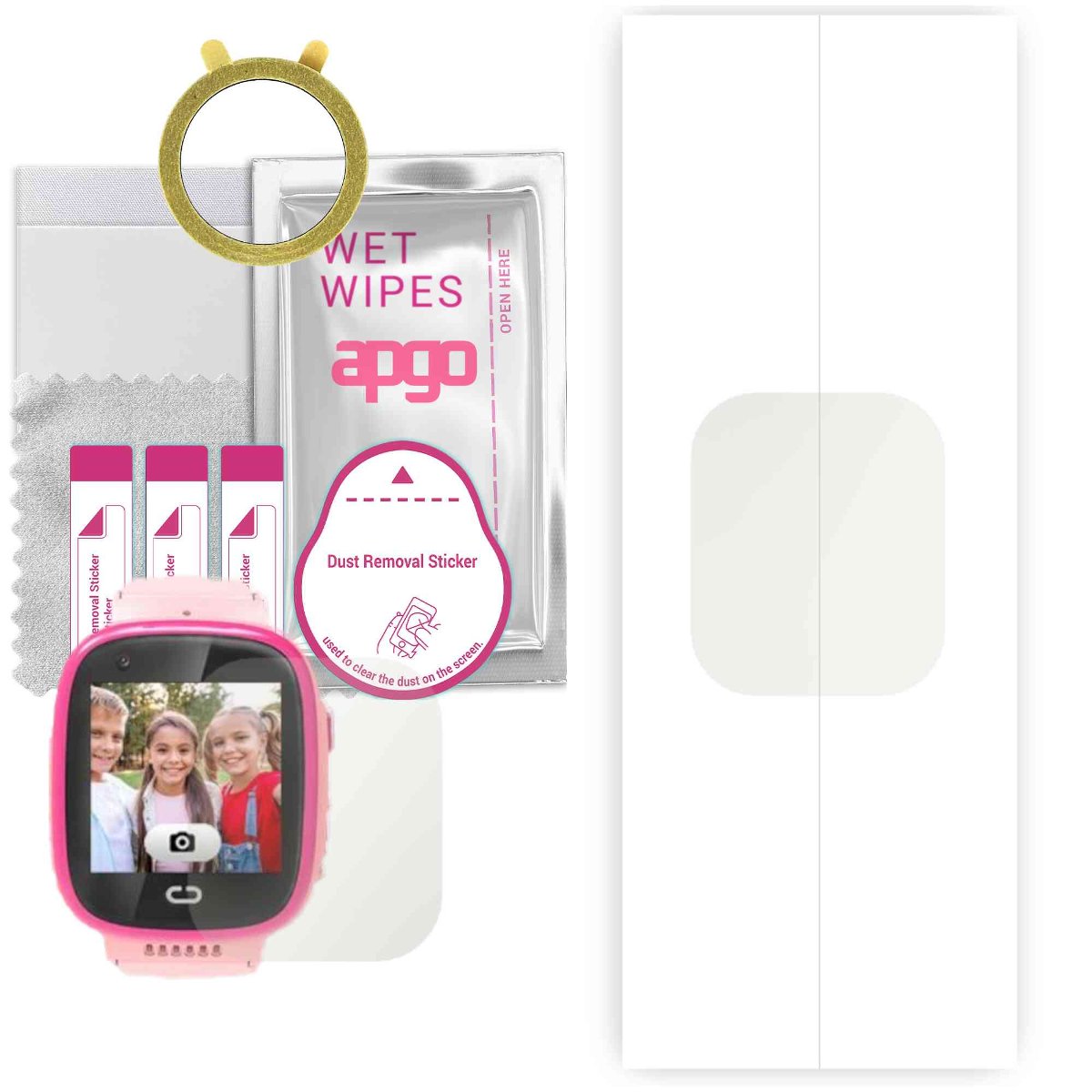 1x Folia hydrożelowa MATOWA do Locon Watch Video - apgo Smartwatch Hydrogel MATTE Protection Ochrona na ekran smartwatcha