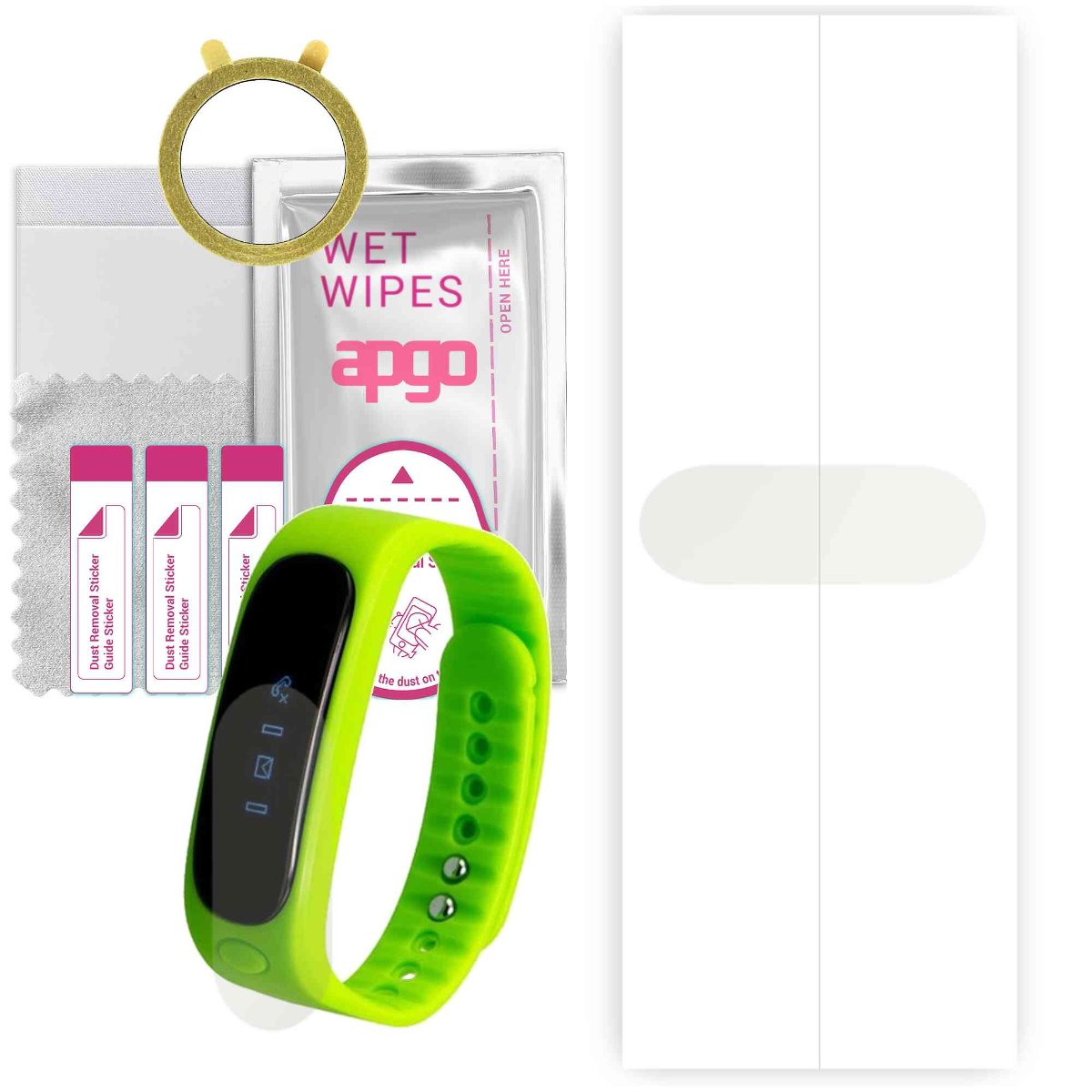 1x Folia hydrożelowa MATOWA do Garett Fitness - apgo Smartwatch Hydrogel MATTE Protection Ochrona na ekran smartwatcha
