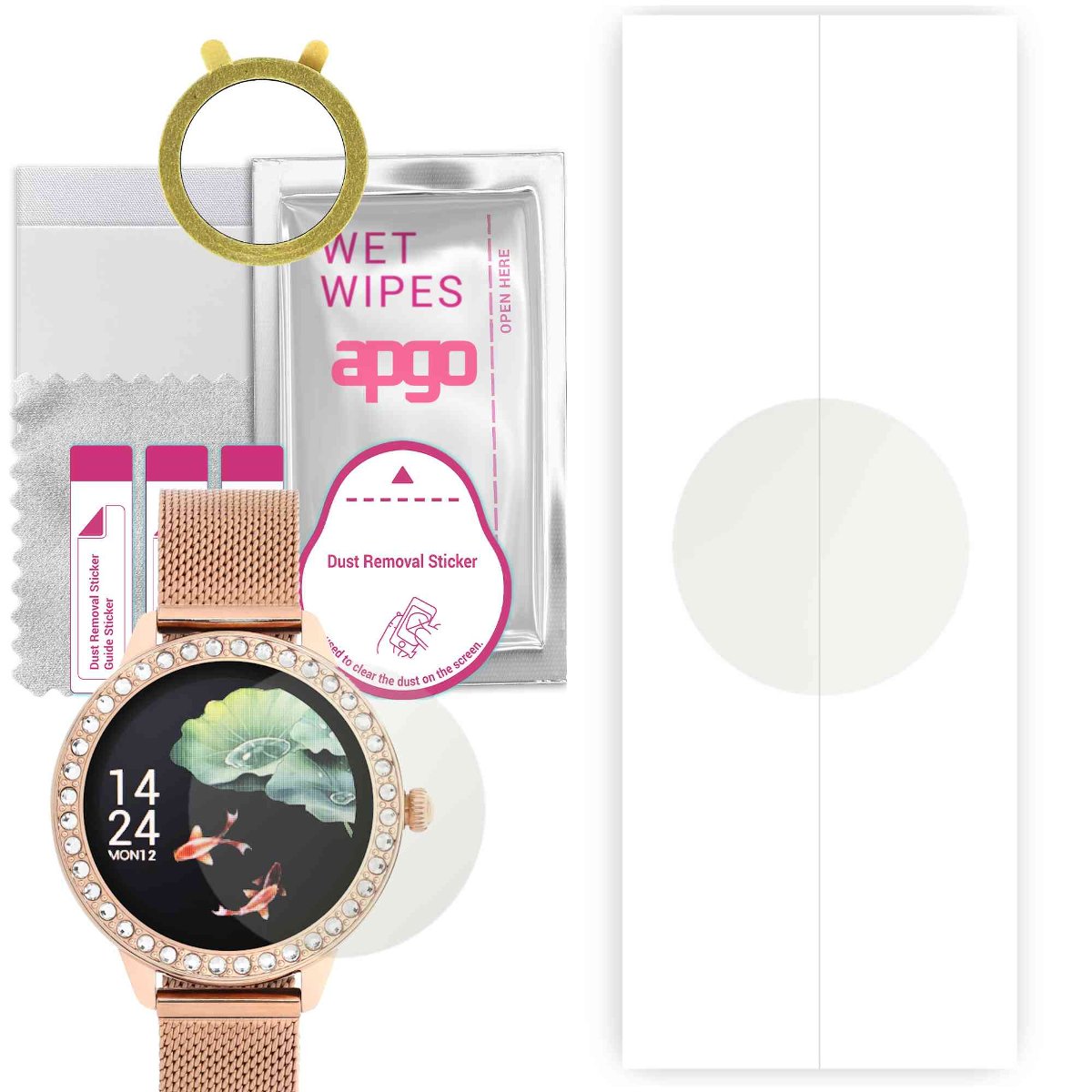 1x Folia hydrożelowa MATOWA do Garett Women Victoria - apgo Smartwatch Hydrogel MATTE Protection Ochrona na ekran smartwatcha