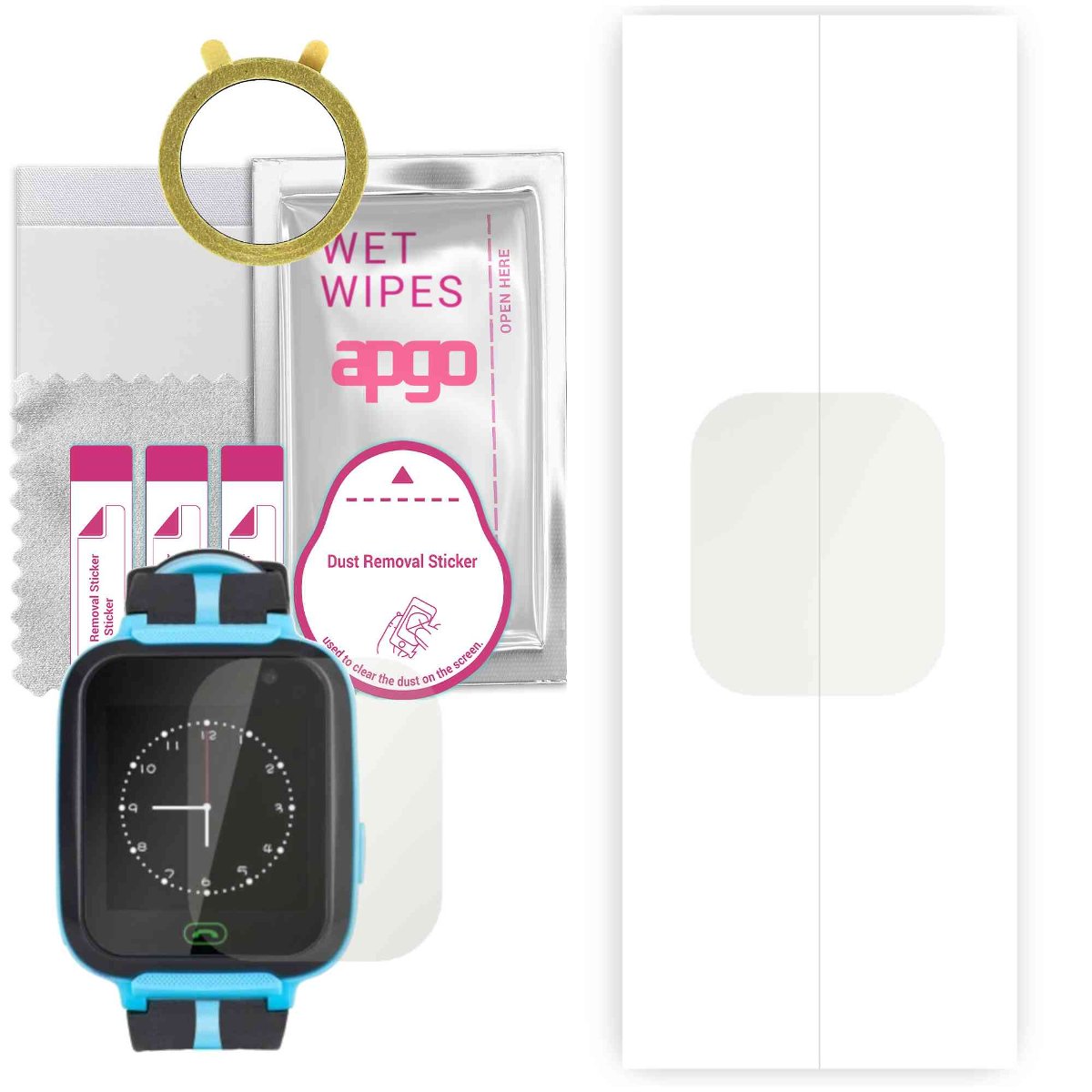 1x Folia hydrożelowa MATOWA do Kruger&Matz SmartKid - apgo Smartwatch Hydrogel MATTE Protection Ochrona na ekran smartwatcha