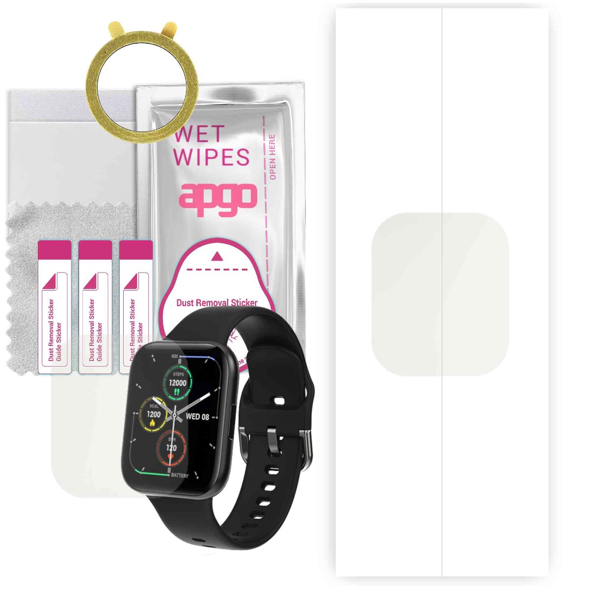 1x Folia hydrożelowa MATOWA do Colmi P8 SE Plus - apgo Smartwatch Hydrogel MATTE Protection Ochrona na ekran smartwatcha