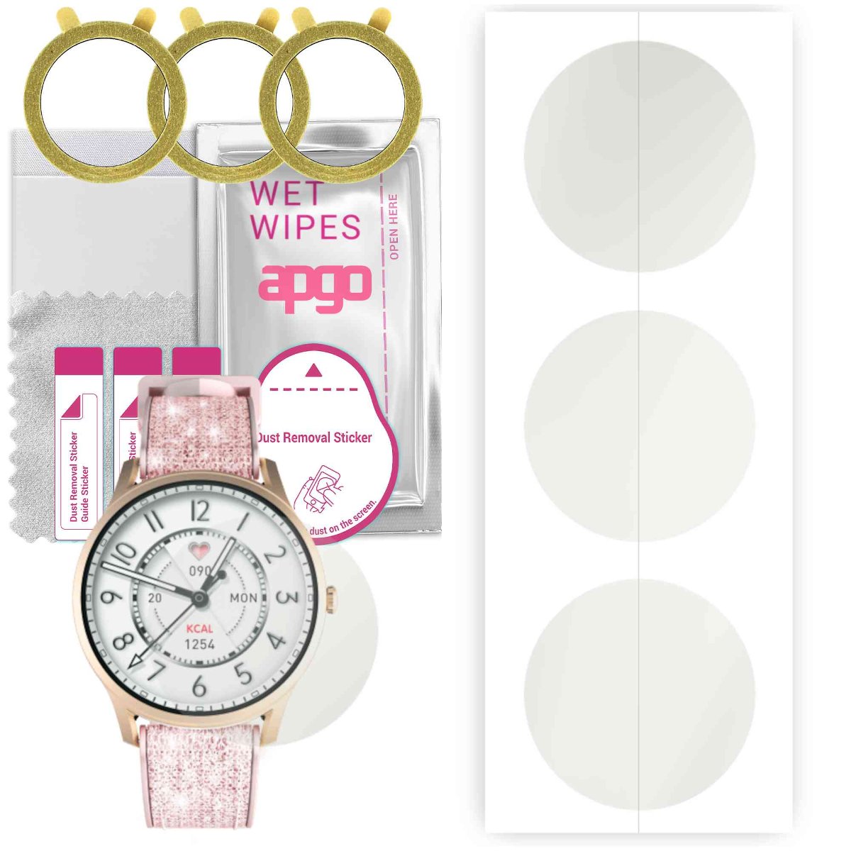 3x Folia hydrożelowa MATOWA do Kieslect Lora - apgo Smartwatch Hydrogel MATTE Protection Ochrona na ekran smartwatcha