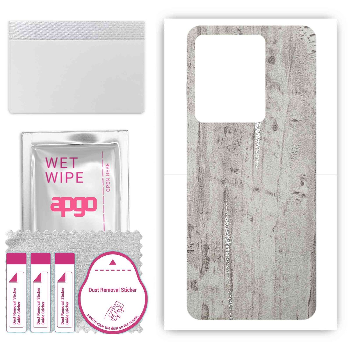 Folia naklejka skórka strukturalna na TYŁ do Infinix GT 10 Pro -  Beton Srebrne Paski - apgo SKINS