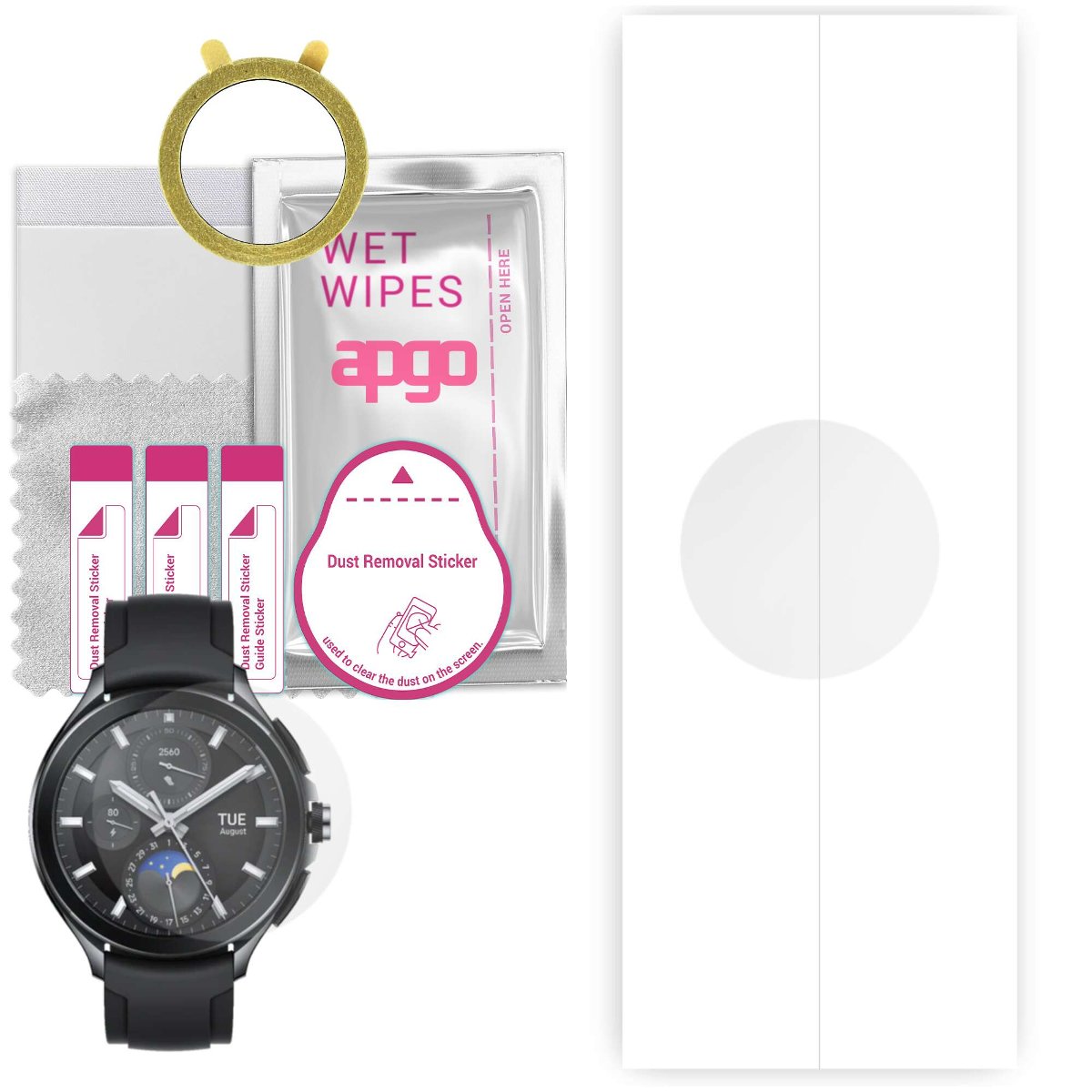 1x Folia hydrożelowa do Xiaomi Watch 2 Pro - apgo Smartwatch Hydrogel Protection Ochrona na ekran smartwatcha