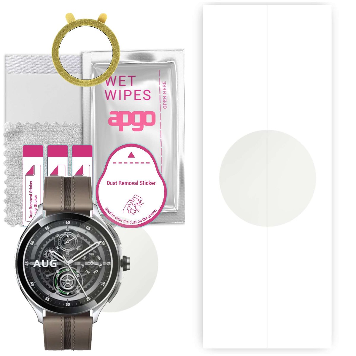 1x Folia hydrożelowa MATOWA do Xiaomi Watch 2 Pro LTE - apgo Smartwatch Hydrogel MATTE Protection Ochrona na ekran smartwatcha