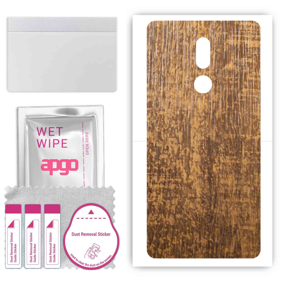 Folia naklejka skórka strukturalna na TYŁ do Nokia C3 TA-1258 -  Drewno Dąb Stary - apgo SKINS