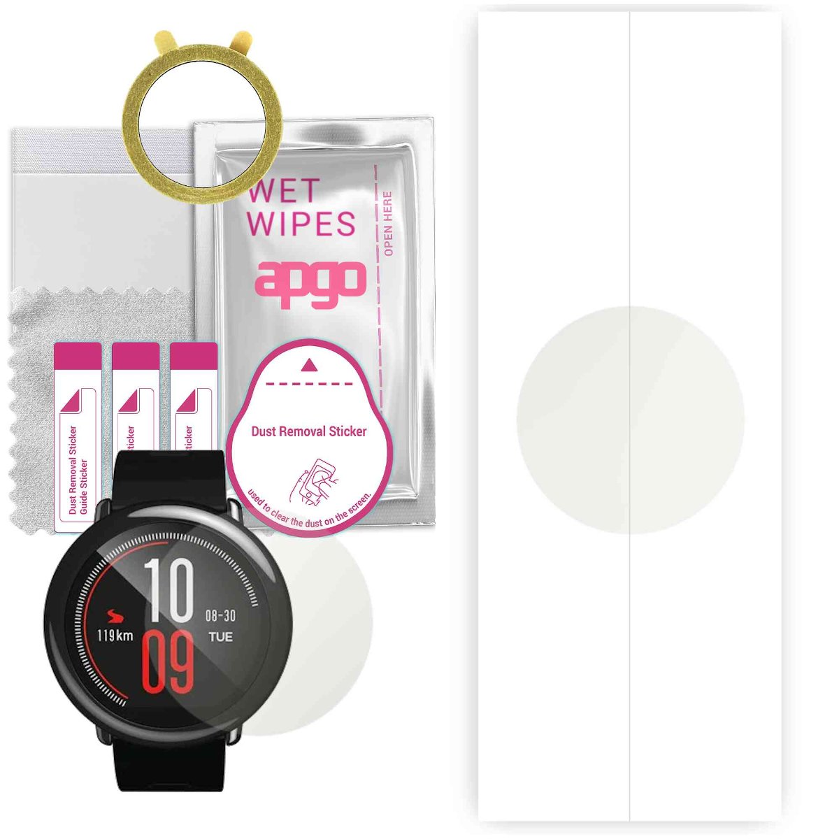 1x Folia hydrożelowa MATOWA do Amazfit Pace - apgo Smartwatch Hydrogel MATTE Protection Ochrona na ekran smartwatcha