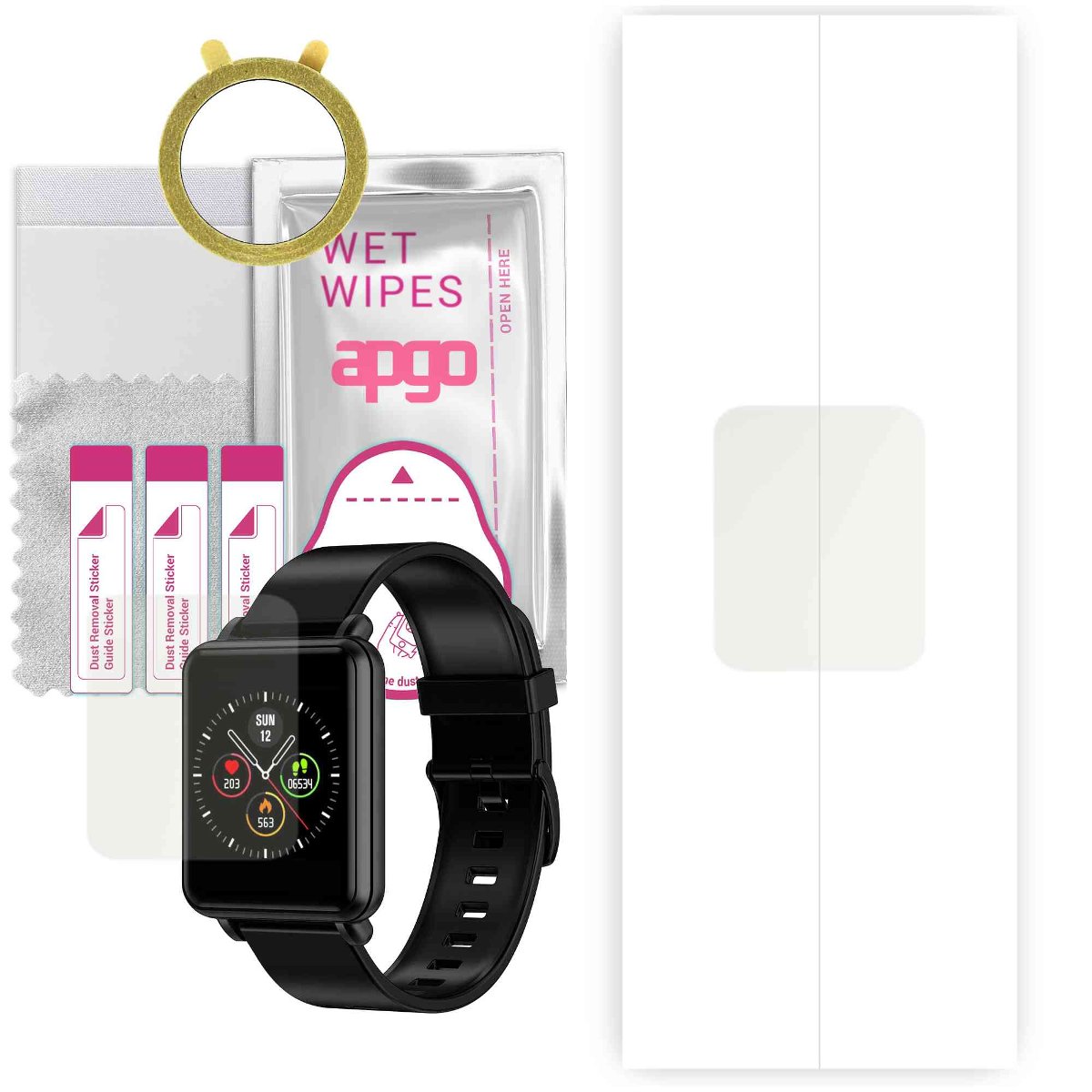 1x Folia hydrożelowa MATOWA do Colmi LAND - apgo Smartwatch Hydrogel MATTE Protection Ochrona na ekran smartwatcha