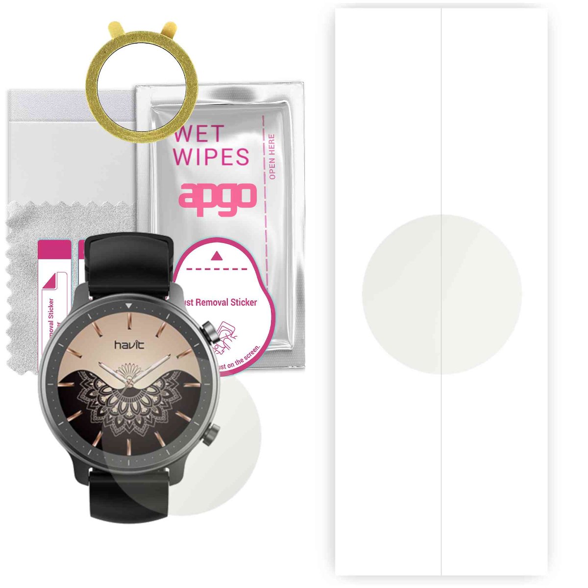 1x Folia hydrożelowa MATOWA do Havit M9014 - apgo Smartwatch Hydrogel MATTE Protection Ochrona na ekran smartwatcha