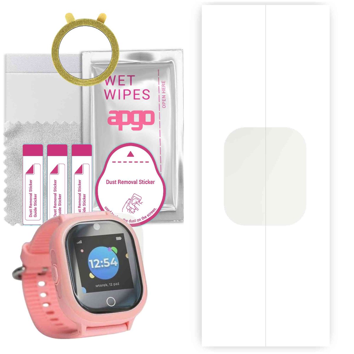1x Folia hydrożelowa MATOWA do Locon Watch Lite - apgo Smartwatch Hydrogel MATTE Protection Ochrona na ekran smartwatcha