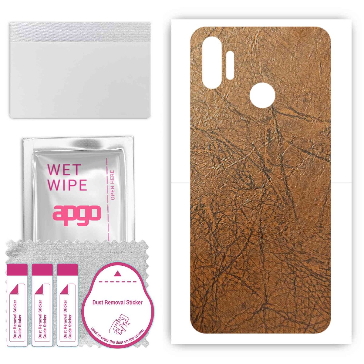 Folia naklejka skórka strukturalna na TYŁ do Realme C3S -  Skóra Vintage - apgo SKINS