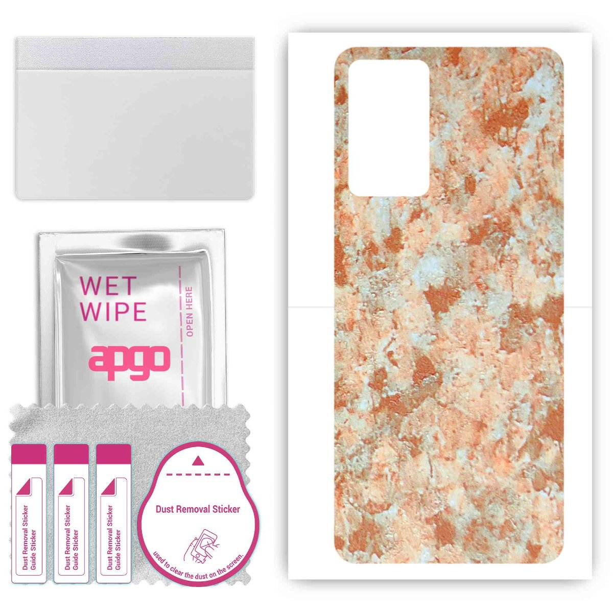 Folia naklejka skórka strukturalna na TYŁ do Infinix Zero X -  Kamień Piaskowiec - apgo SKINS